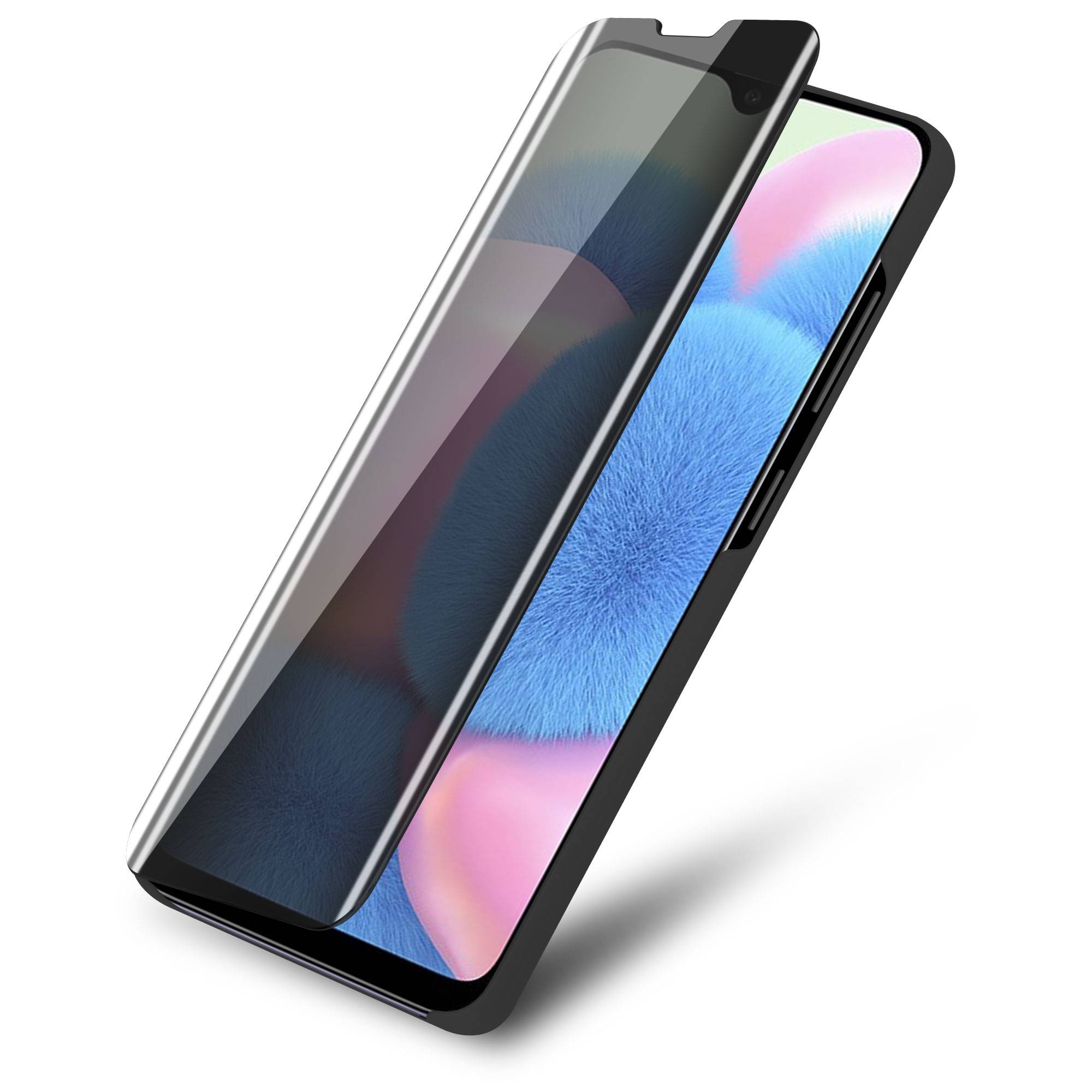 Cadorabo Handyhülle für Samsung Galaxy A50 4G / A50s / A30s in Schwarz Cover Backcover Schutzhülle Book Case Booklet