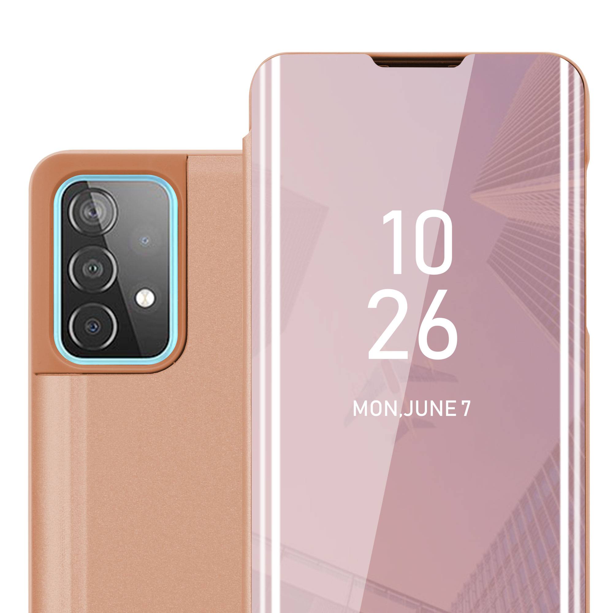 Cadorabo Handyhülle für Samsung Galaxy A52 (4G / 5G) / A52s in Pink Cover Backcover Schutzhülle Book Case Booklet