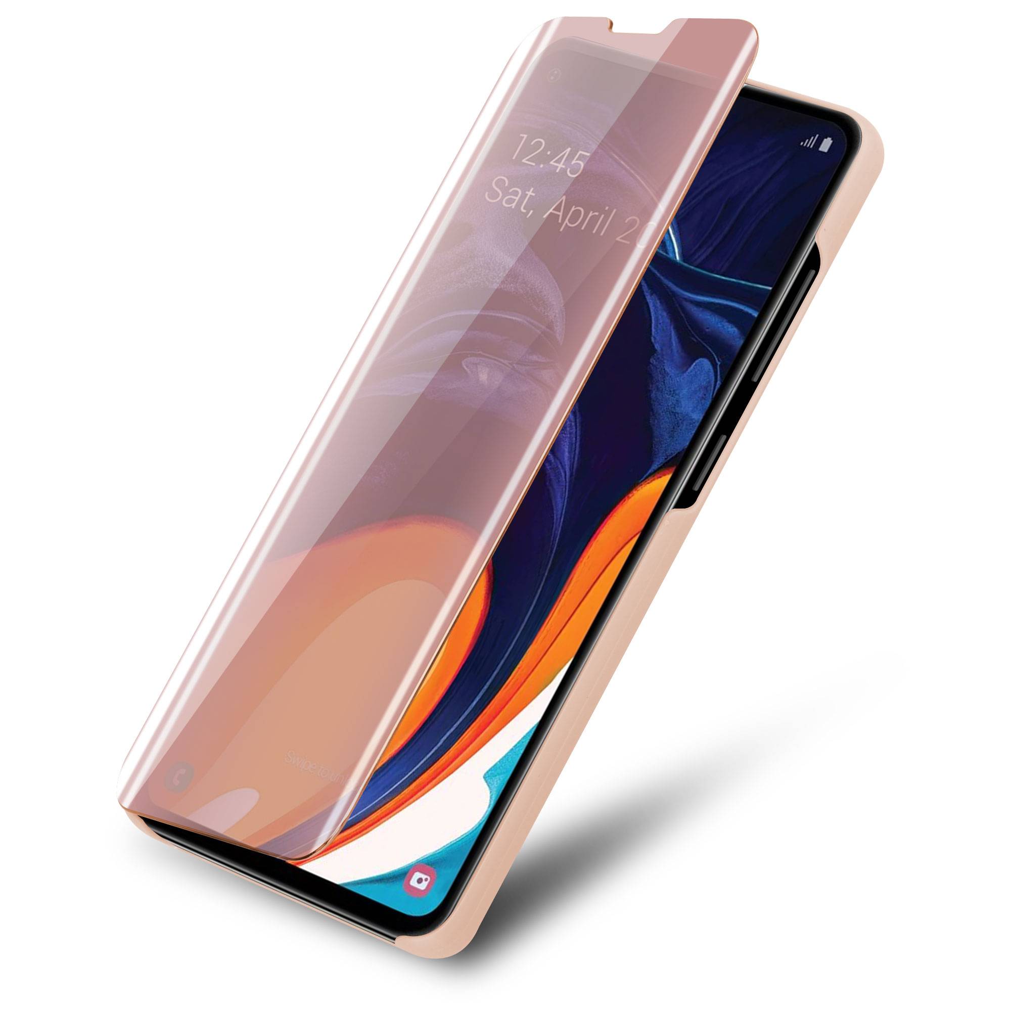 Cadorabo Handyhülle für Samsung Galaxy A60 / M40 in Pink Cover Backcover Schutzhülle Book Case Booklet