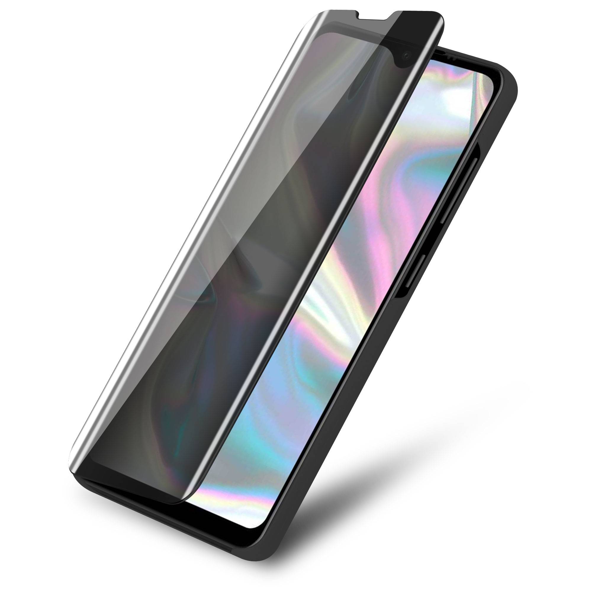 Cadorabo Handyhülle für Samsung Galaxy A70e in Schwarz Cover Backcover Schutzhülle Book Case Booklet