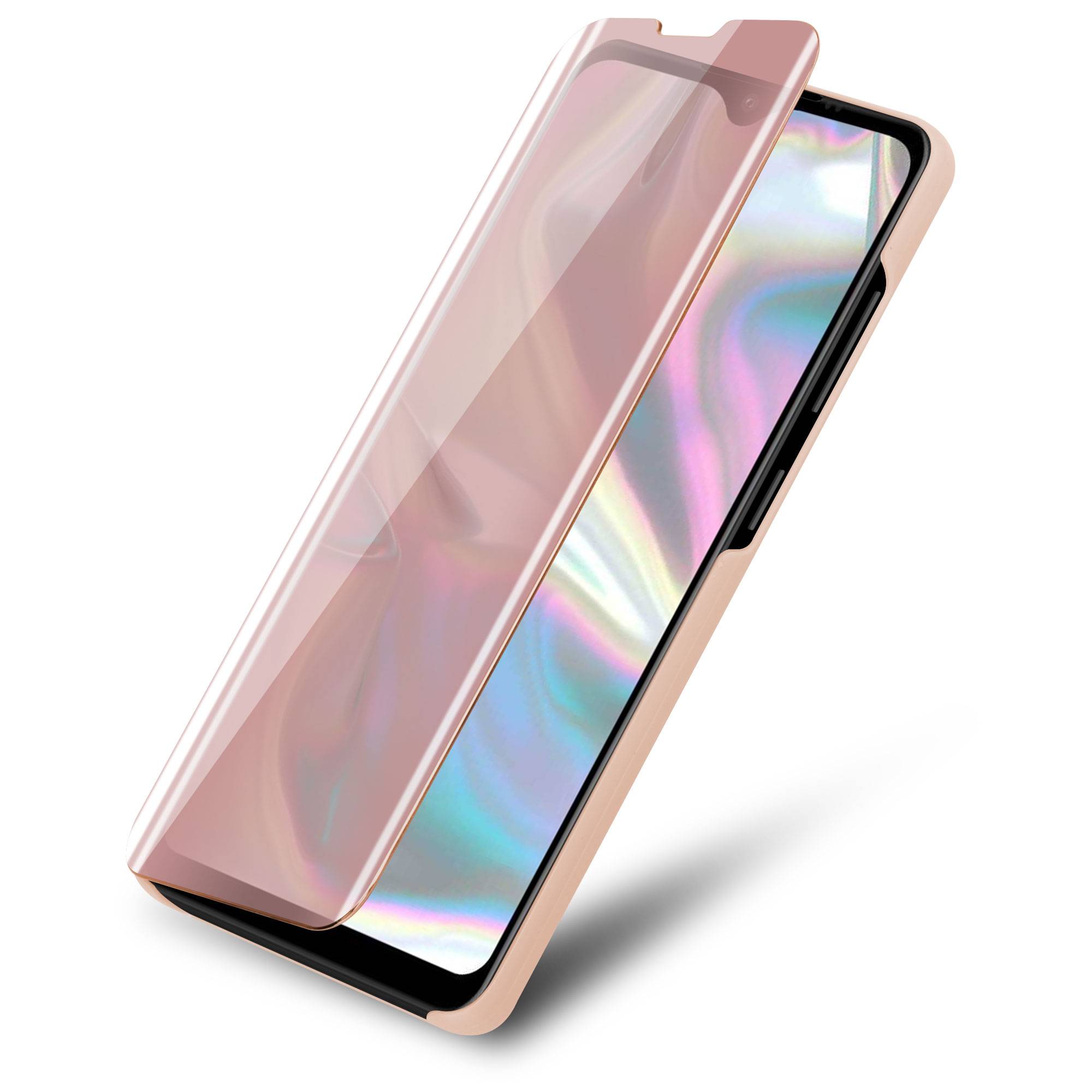 Cadorabo Handyhülle für Samsung Galaxy A70e in Pink Cover Backcover Schutzhülle Book Case Booklet