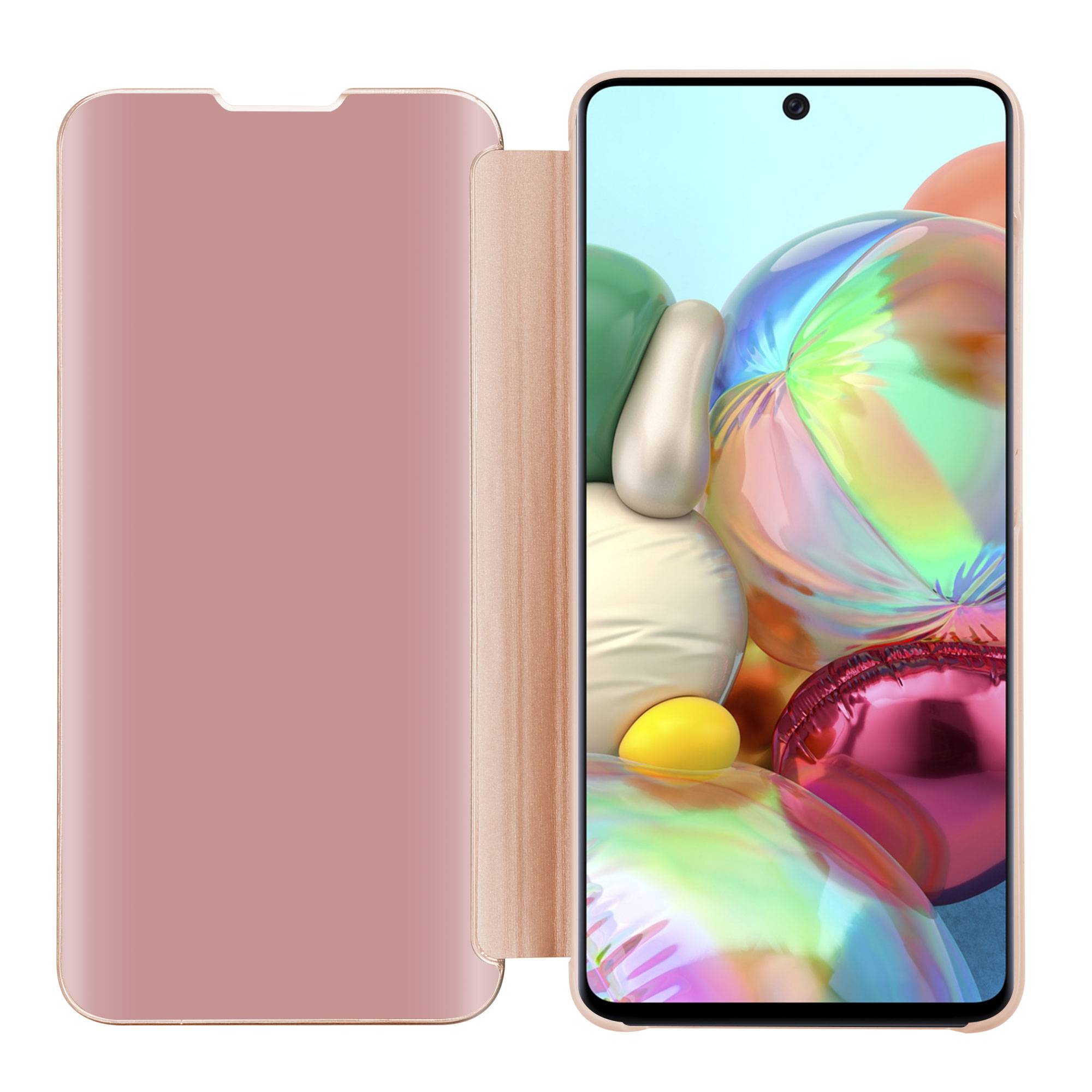 Cadorabo Handyhülle für Samsung Galaxy A71 4G in Pink Cover Backcover Schutzhülle Book Case Booklet