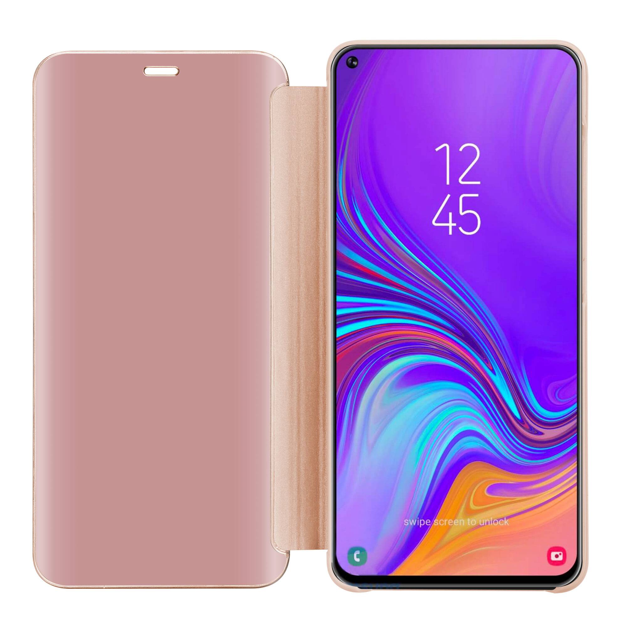 Cadorabo Handyhülle für Samsung Galaxy A8s in Pink Cover Backcover Schutzhülle Book Case Booklet