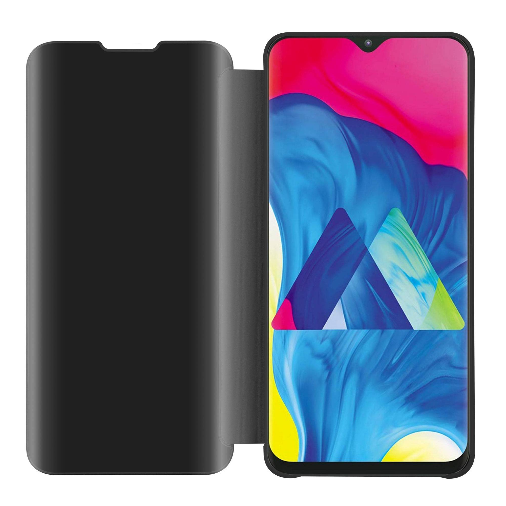 Cadorabo Handyhülle für Samsung Galaxy A10 / M10 in Schwarz Cover Backcover Schutzhülle Book Case Booklet