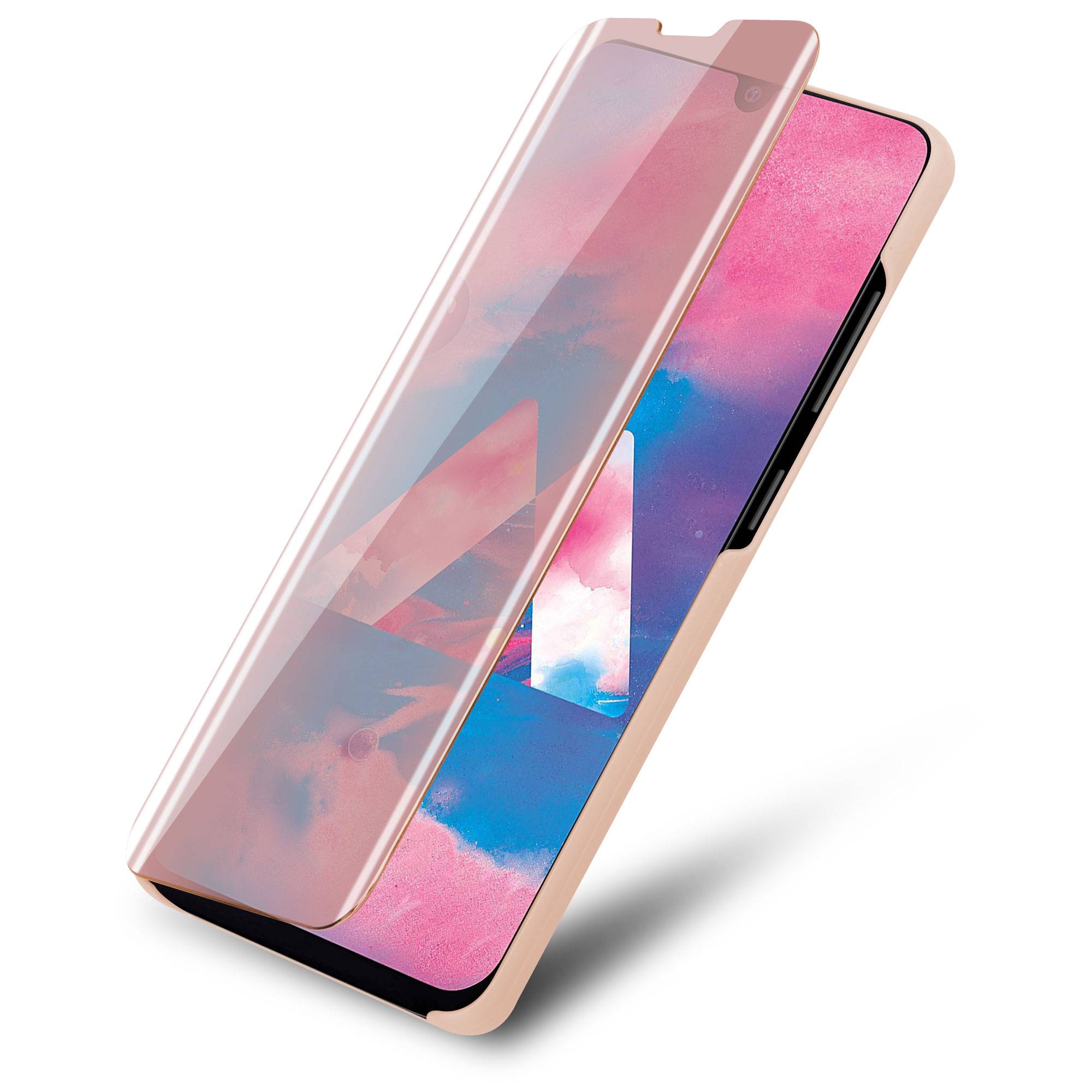 Cadorabo Handyhülle für Samsung Galaxy M30 / A40s in Pink Cover Backcover Schutzhülle Book Case Booklet