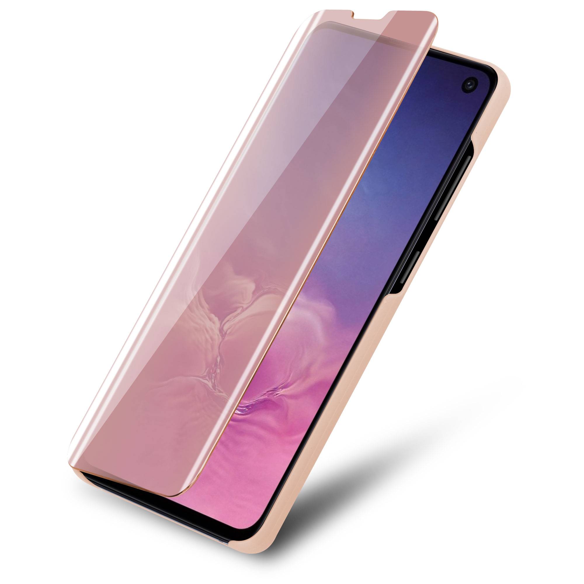 Cadorabo Handyhülle für Samsung Galaxy S10e in Pink Cover Backcover Schutzhülle Book Case Booklet