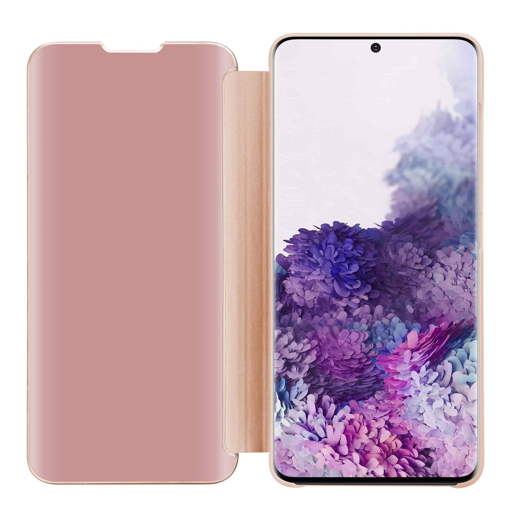 Cadorabo Handyhülle für Samsung Galaxy S20 in Pink Cover Backcover Schutzhülle Book Case Booklet