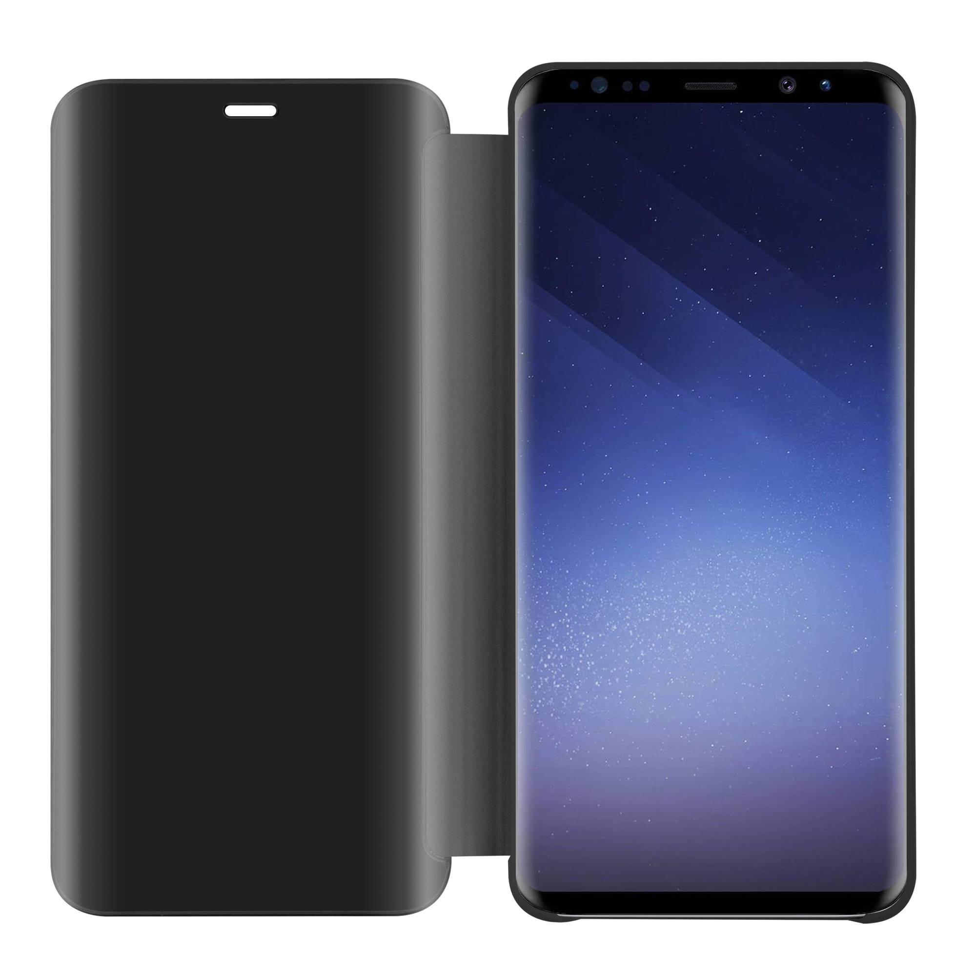 Cadorabo Handyhülle für Samsung Galaxy S9 in Schwarz Cover Backcover Schutzhülle Book Case Booklet