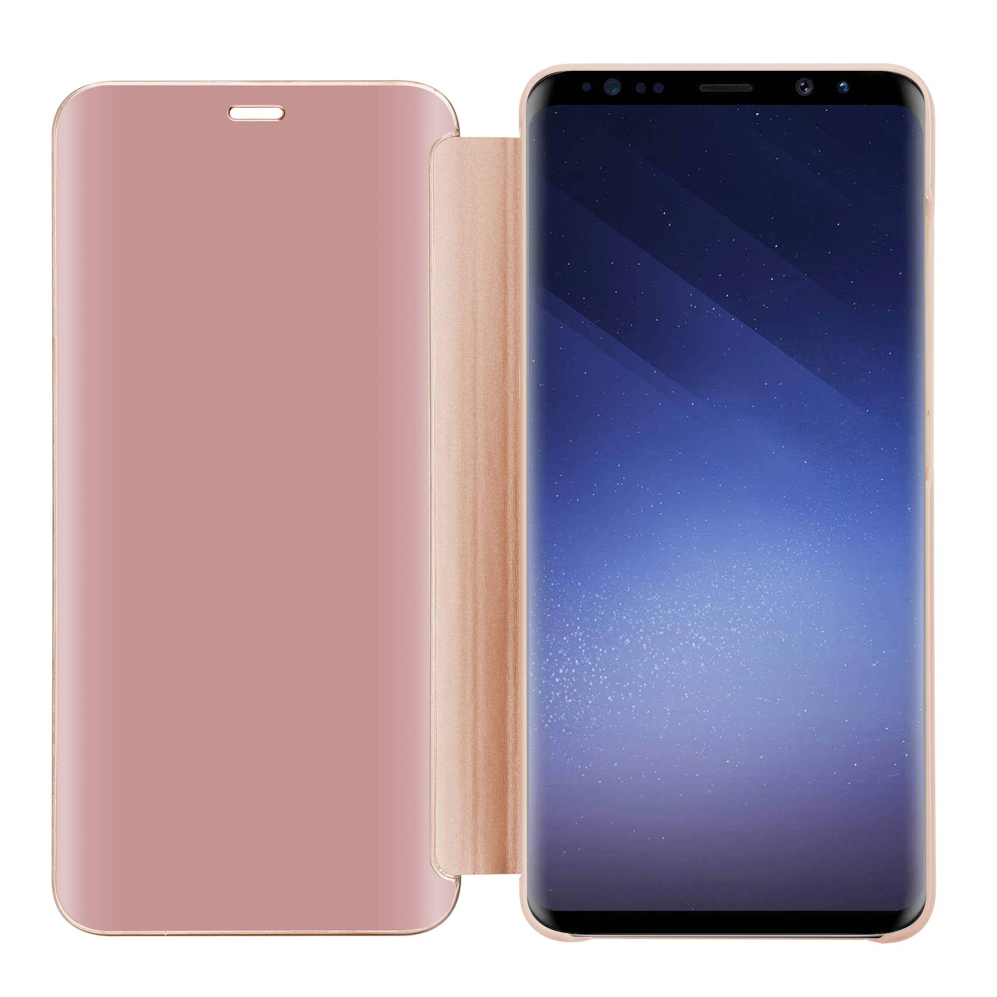 Cadorabo Handyhülle für Samsung Galaxy S9 in Pink Cover Backcover Schutzhülle Book Case Booklet