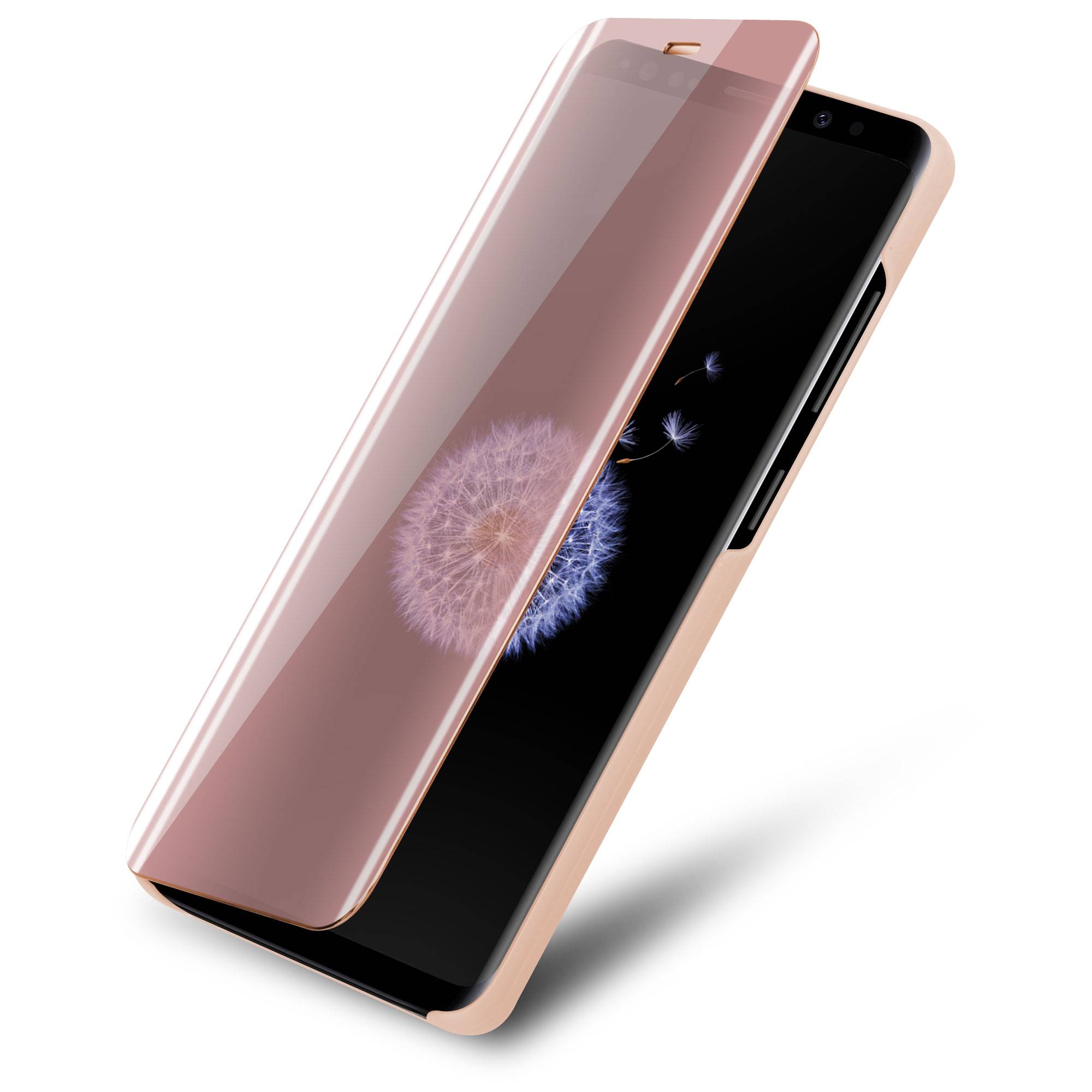 Cadorabo Handyhülle für Samsung Galaxy S9 PLUS in Pink Cover Backcover Schutzhülle Book Case Booklet