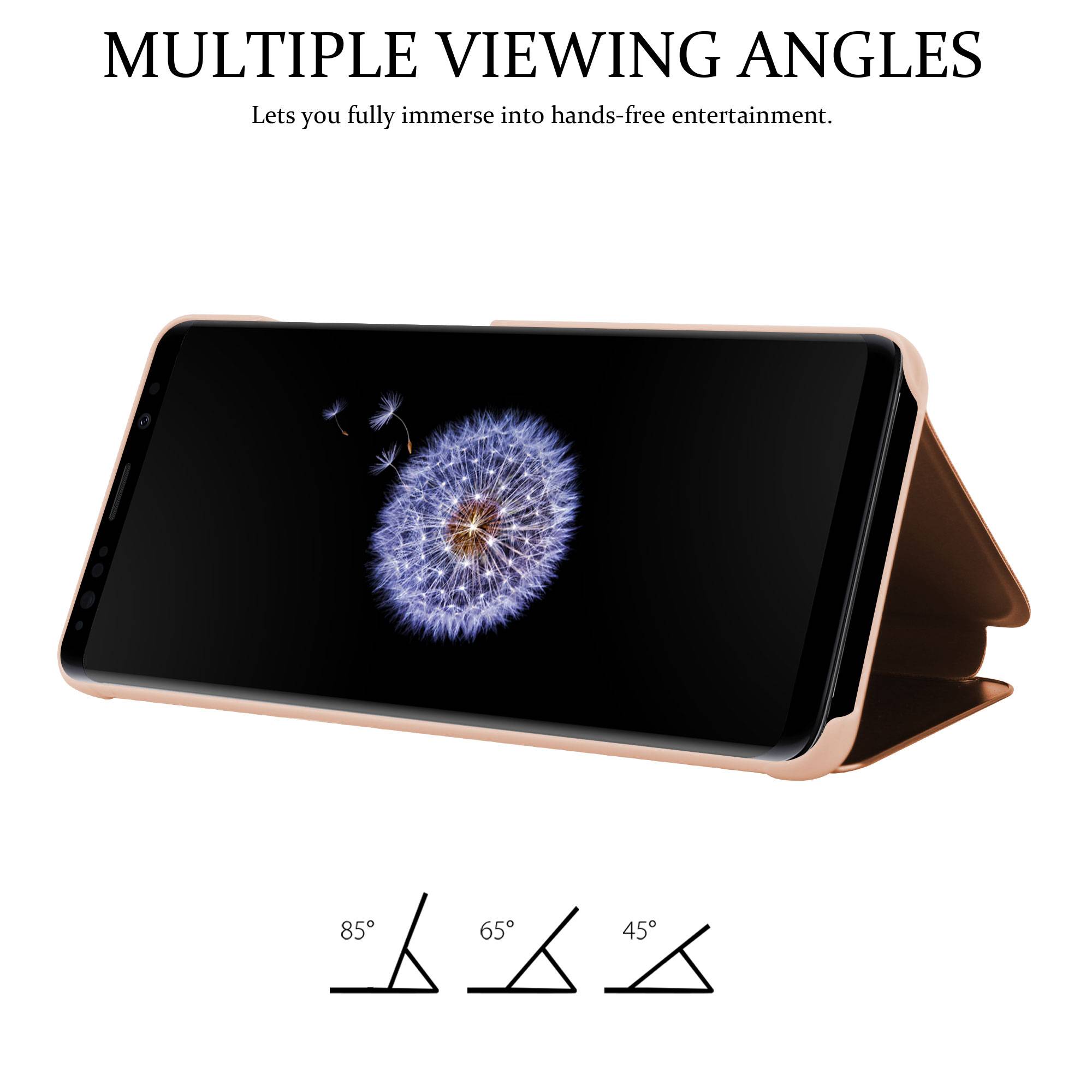 Cadorabo Handyhülle für Samsung Galaxy S9 PLUS in Pink Cover Backcover Schutzhülle Book Case Booklet