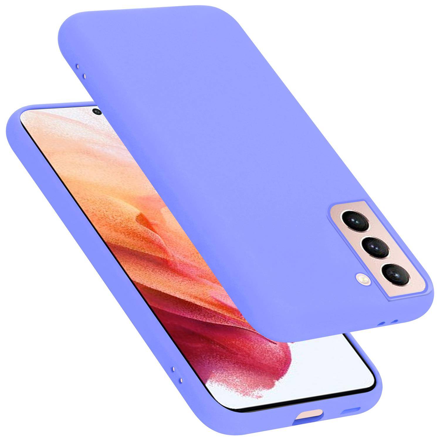 Cadorabo Schutzhülle für Samsung Galaxy S21 5G Hülle in Lila Handyhülle Case Cover TPU Etui