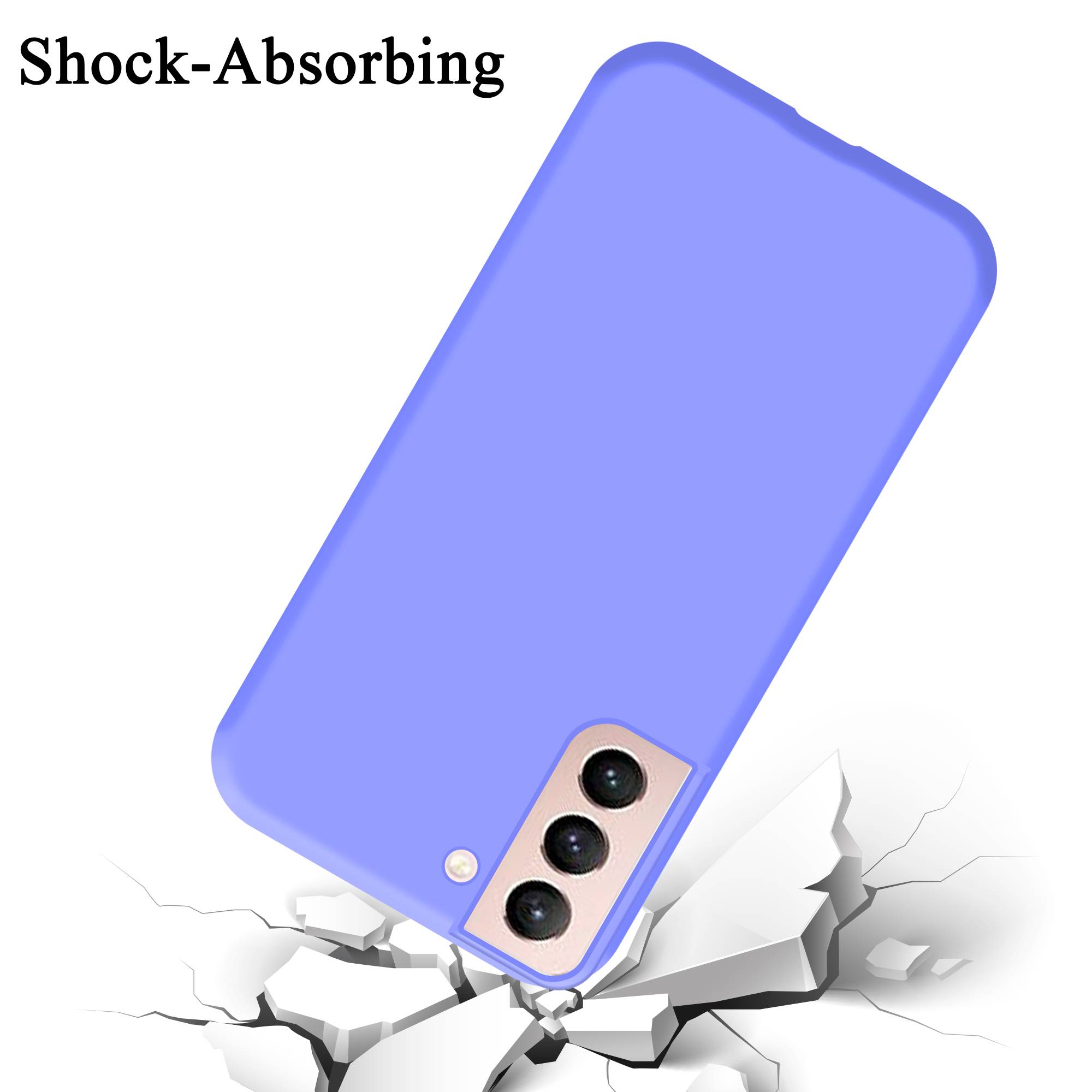 Cadorabo Schutzhülle für Samsung Galaxy S21 5G Hülle in Lila Handyhülle Case Cover TPU Etui