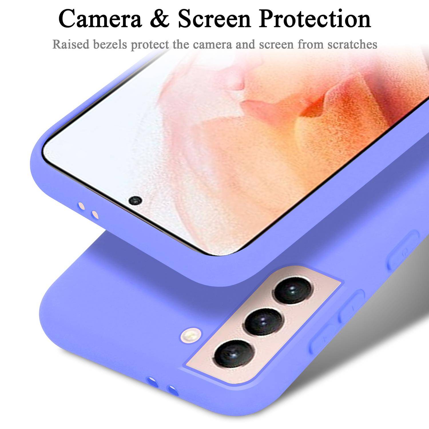 Cadorabo Schutzhülle für Samsung Galaxy S21 5G Hülle in Lila Handyhülle Case Cover TPU Etui