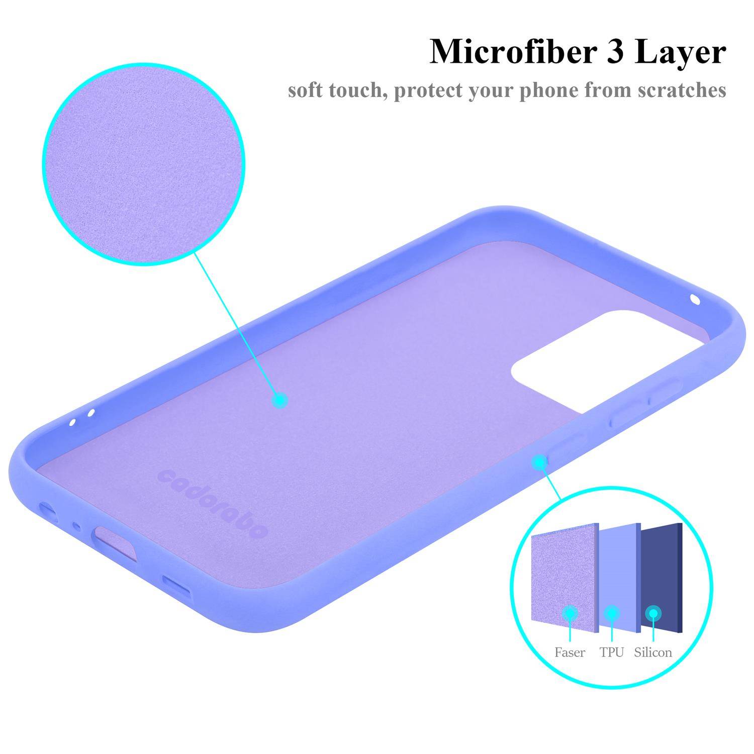 Cadorabo Schutzhülle für Samsung Galaxy A52 (4G / 5G) / A52s Hülle in Lila Handyhülle Case Cover TPU Etui