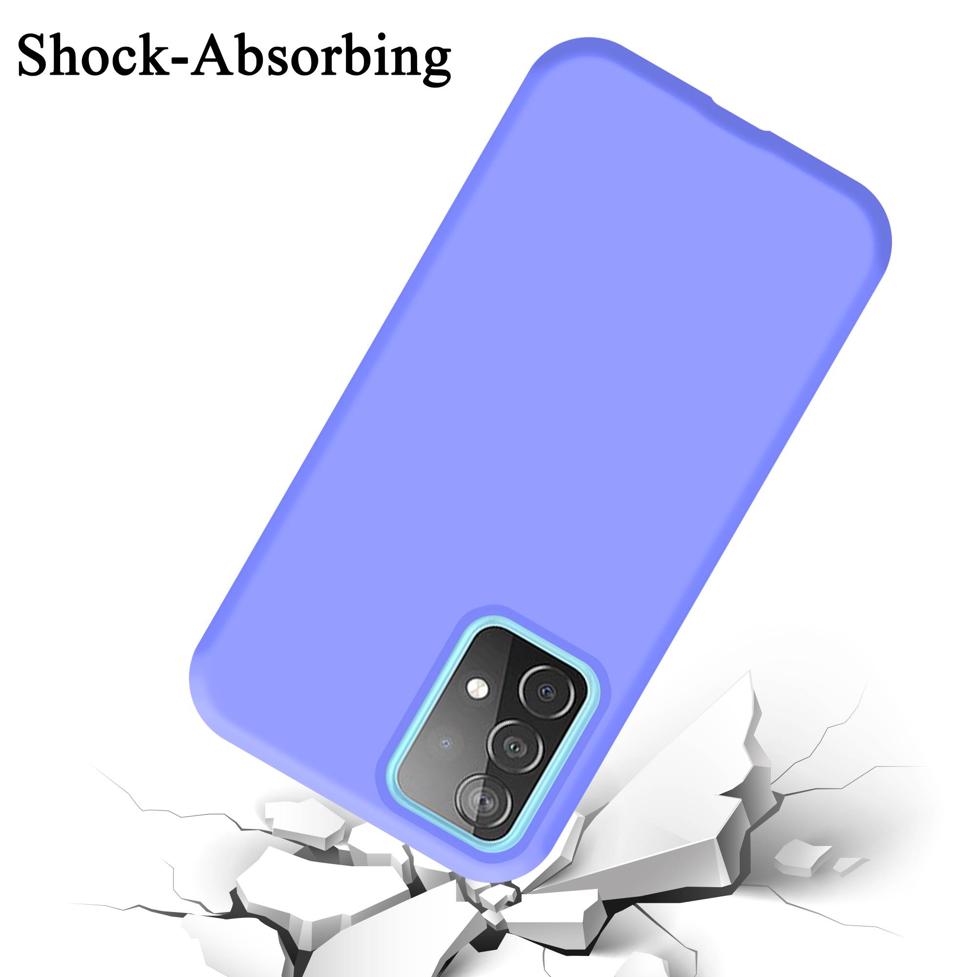 Cadorabo Schutzhülle für Samsung Galaxy A52 (4G / 5G) / A52s Hülle in Lila Handyhülle Case Cover TPU Etui
