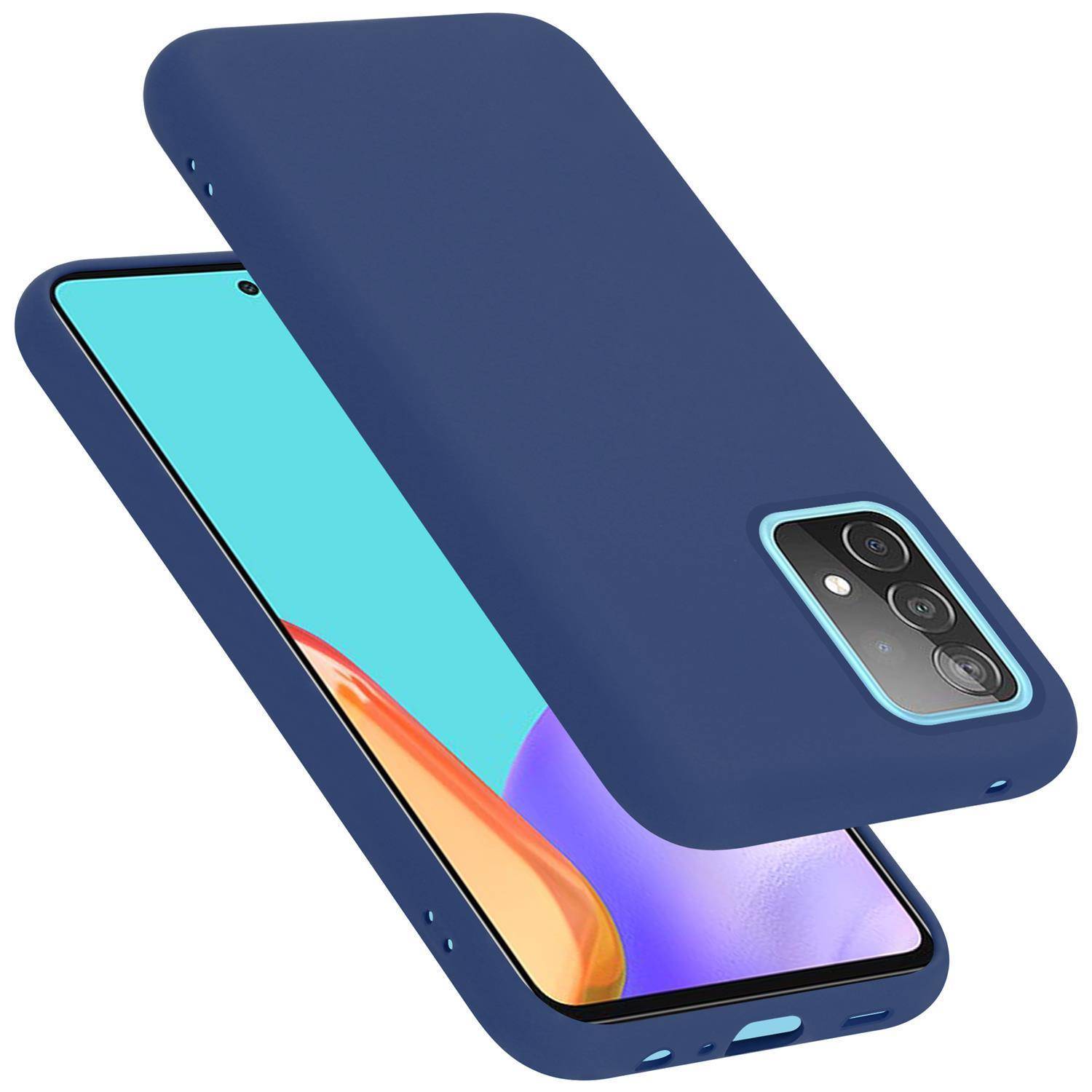 Cadorabo Schutzhülle für Samsung Galaxy A52 (4G / 5G) / A52s Hülle in Blau Handyhülle Case Cover TPU Etui