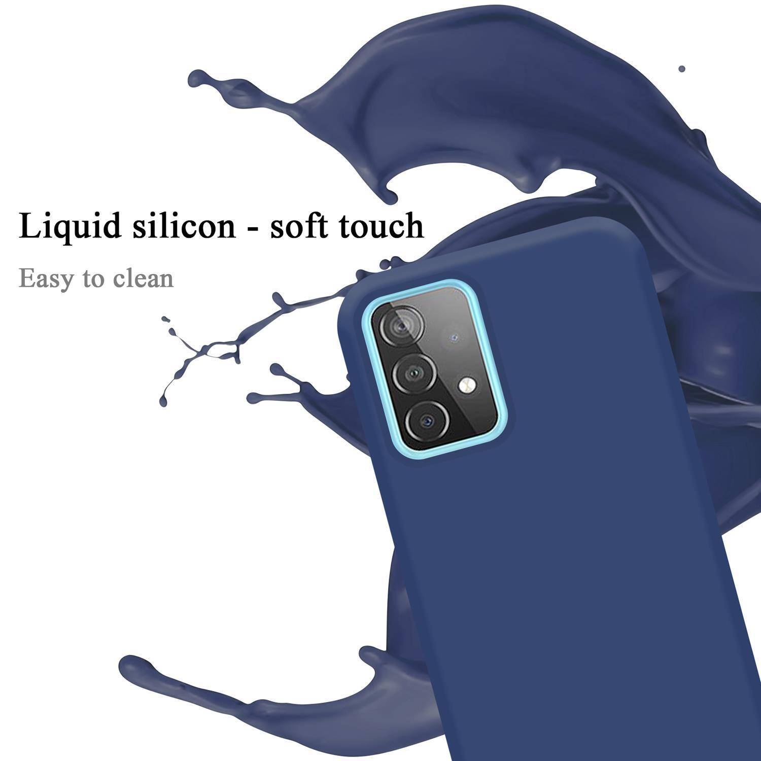 Cadorabo Schutzhülle für Samsung Galaxy A52 (4G / 5G) / A52s Hülle in Blau Handyhülle Case Cover TPU Etui
