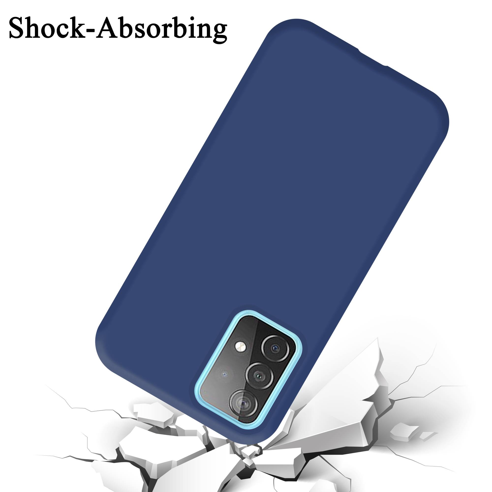 Cadorabo Schutzhülle für Samsung Galaxy A52 (4G / 5G) / A52s Hülle in Blau Handyhülle Case Cover TPU Etui
