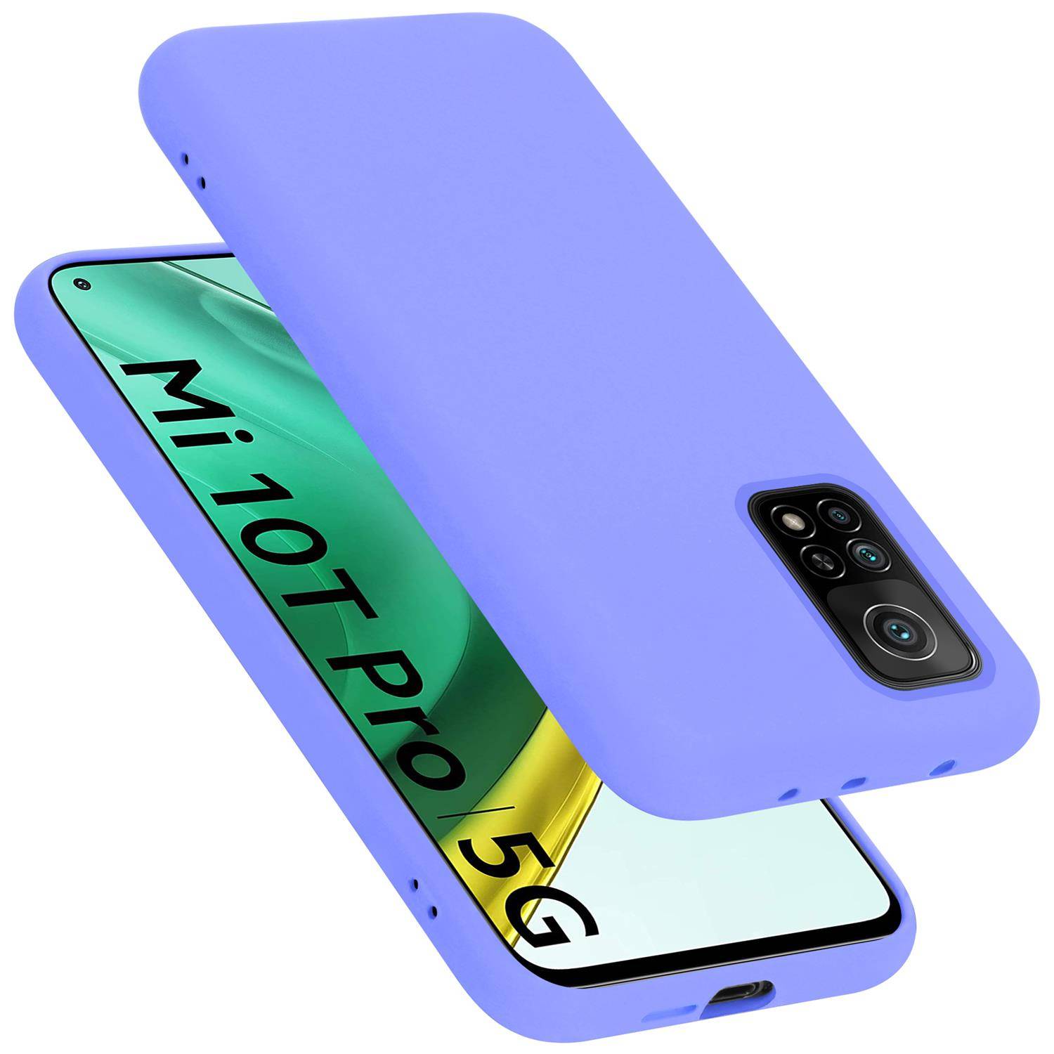 Cadorabo Schutzhülle für Xiaomi Mi 10T / Mi 10T PRO Hülle in Lila Handyhülle Case Cover TPU Etui