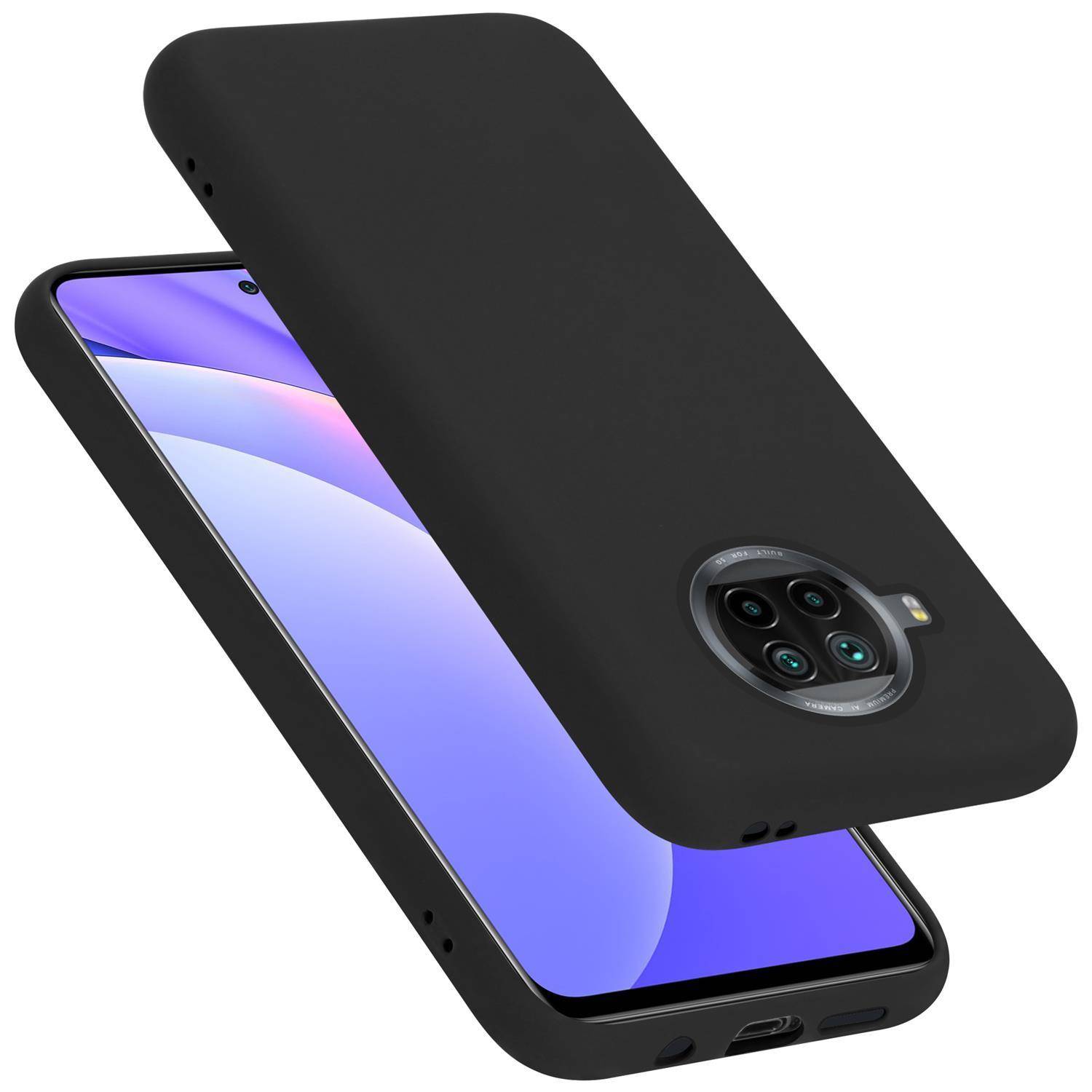 Cadorabo Schutzhülle für Xiaomi Mi 10T LITE Hülle in Schwarz Handyhülle Case Cover TPU Etui
