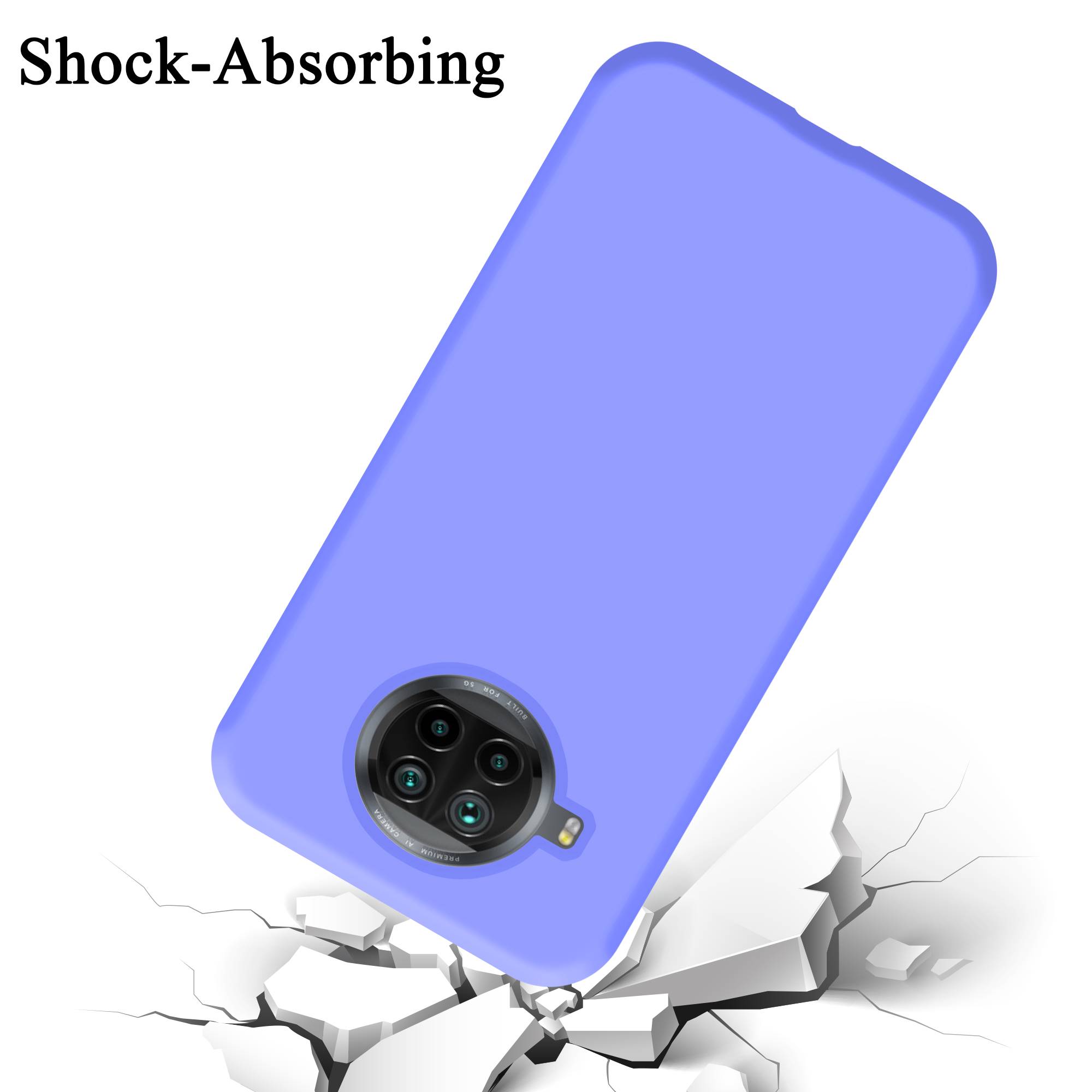 Cadorabo Schutzhülle für Xiaomi Mi 10T LITE Hülle in Lila Handyhülle Case Cover TPU Etui