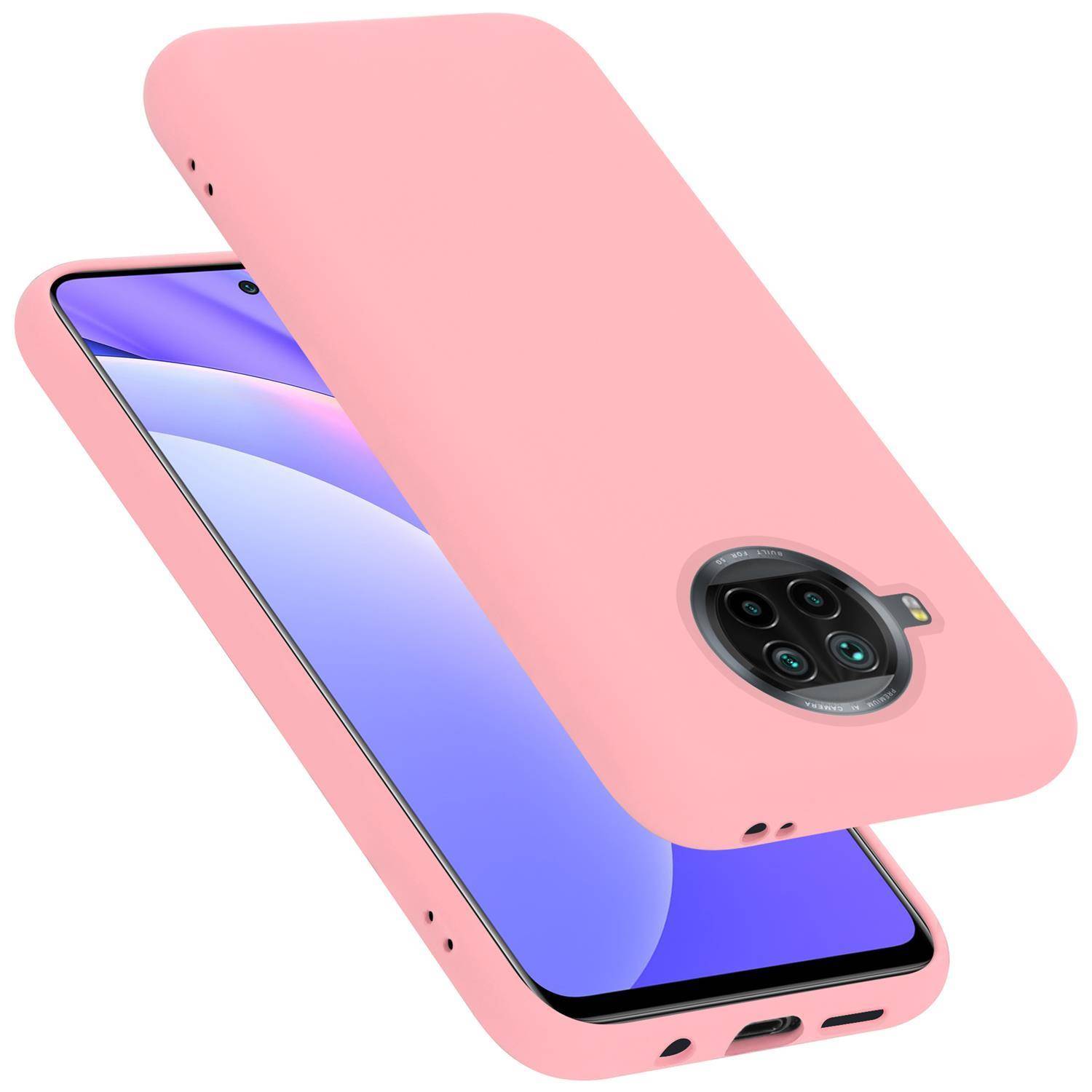 Cadorabo Schutzhülle für Xiaomi Mi 10T LITE Hülle in Rosa Handyhülle Case Cover TPU Etui