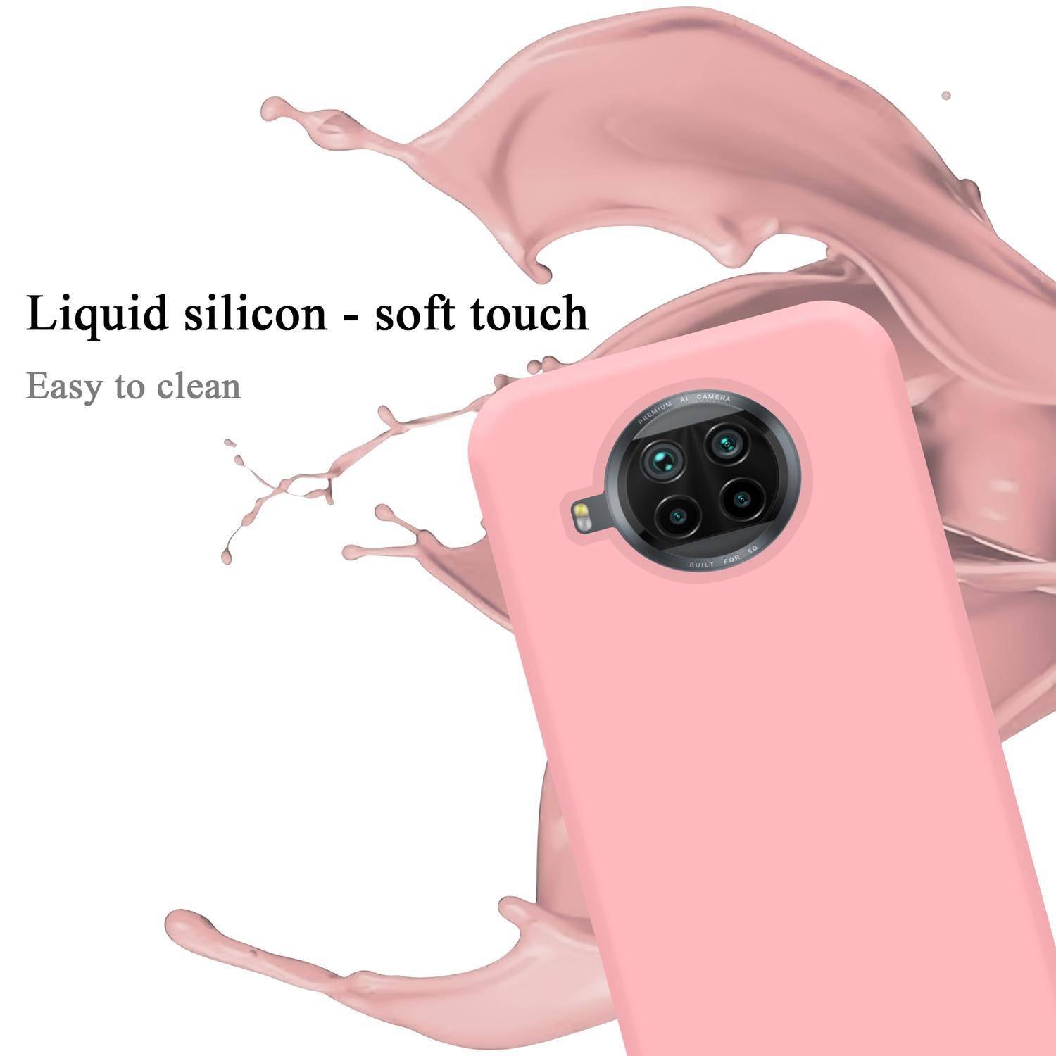 Cadorabo Schutzhülle für Xiaomi Mi 10T LITE Hülle in Rosa Handyhülle Case Cover TPU Etui