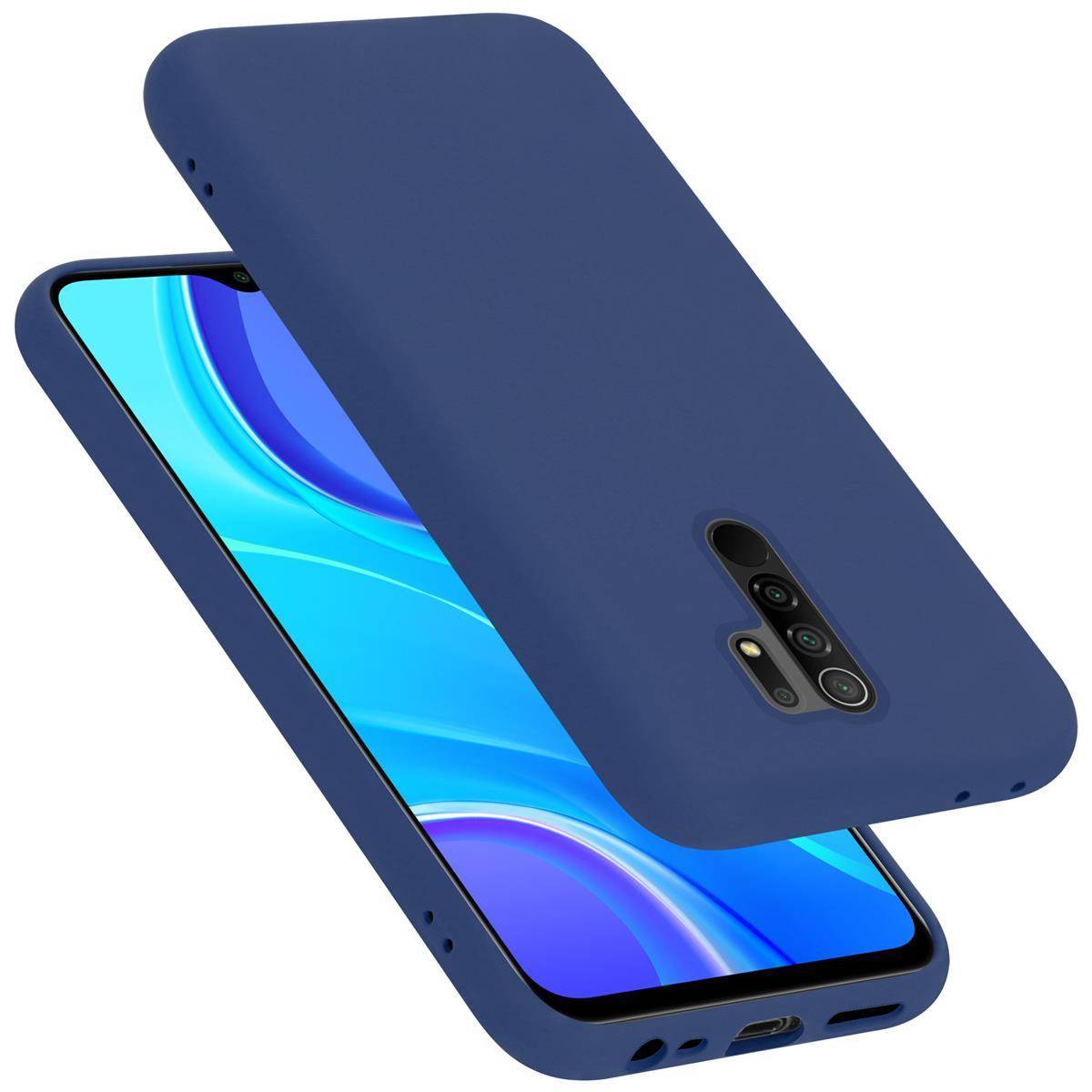 Cadorabo Schutzhülle für Xiaomi RedMi 9 Hülle in Blau Handyhülle Case Cover TPU Etui