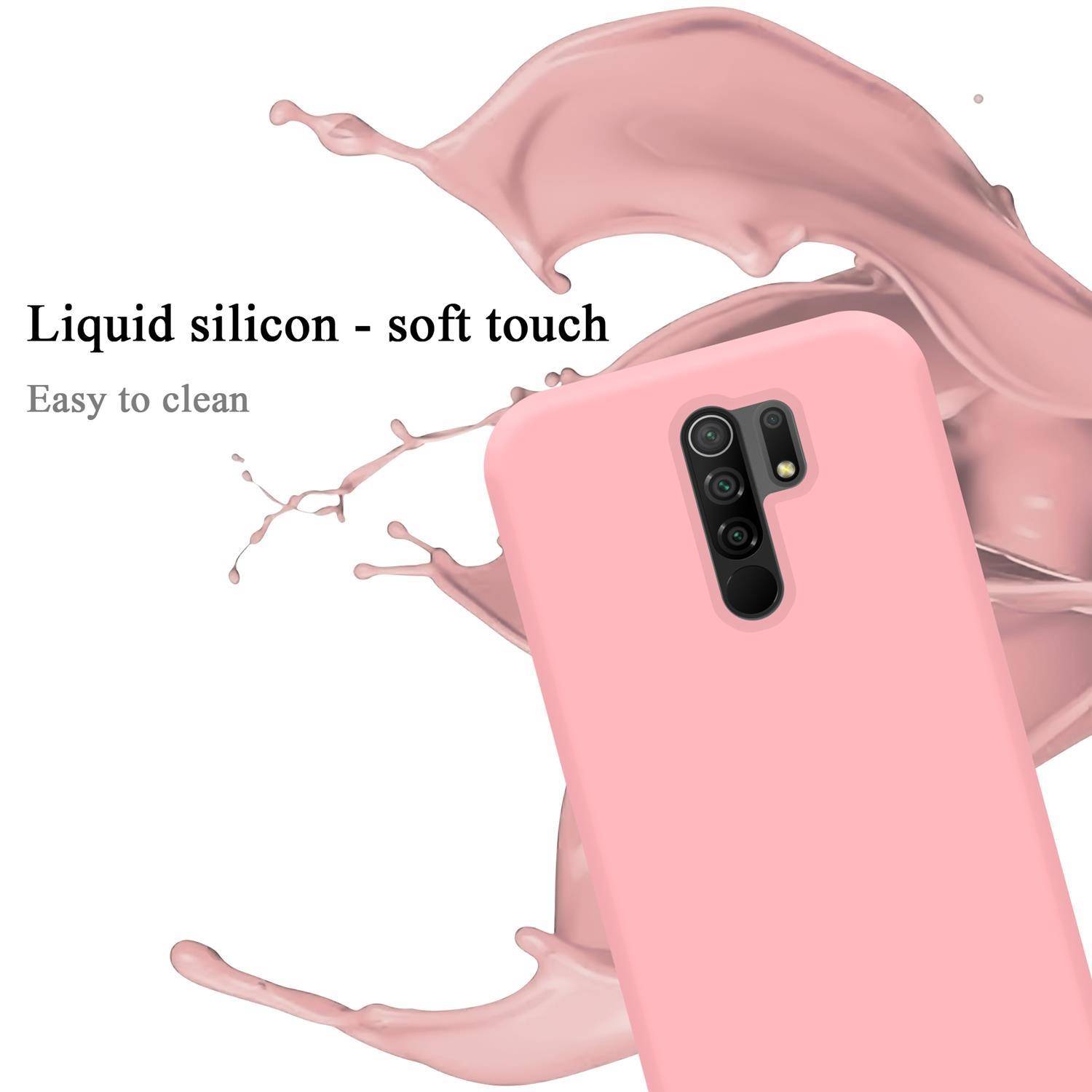 Cadorabo Schutzhülle für Xiaomi RedMi 9 Hülle in Rosa Handyhülle Case Cover TPU Etui