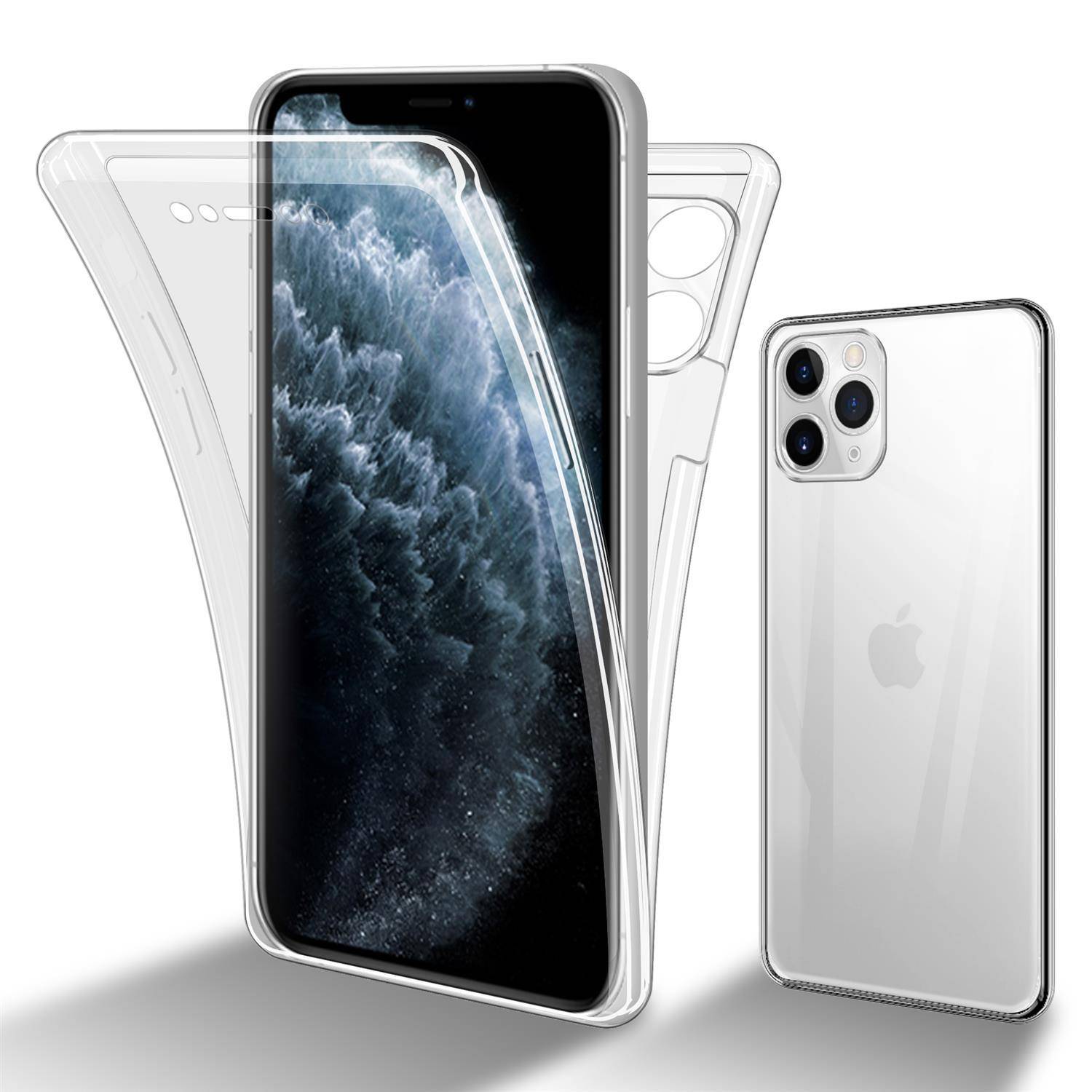 Cadorabo Schutzhülle für Apple iPhone 11 PRO MAX Hülle in natur 360° Etui Full Body Handyhülle Cover Case