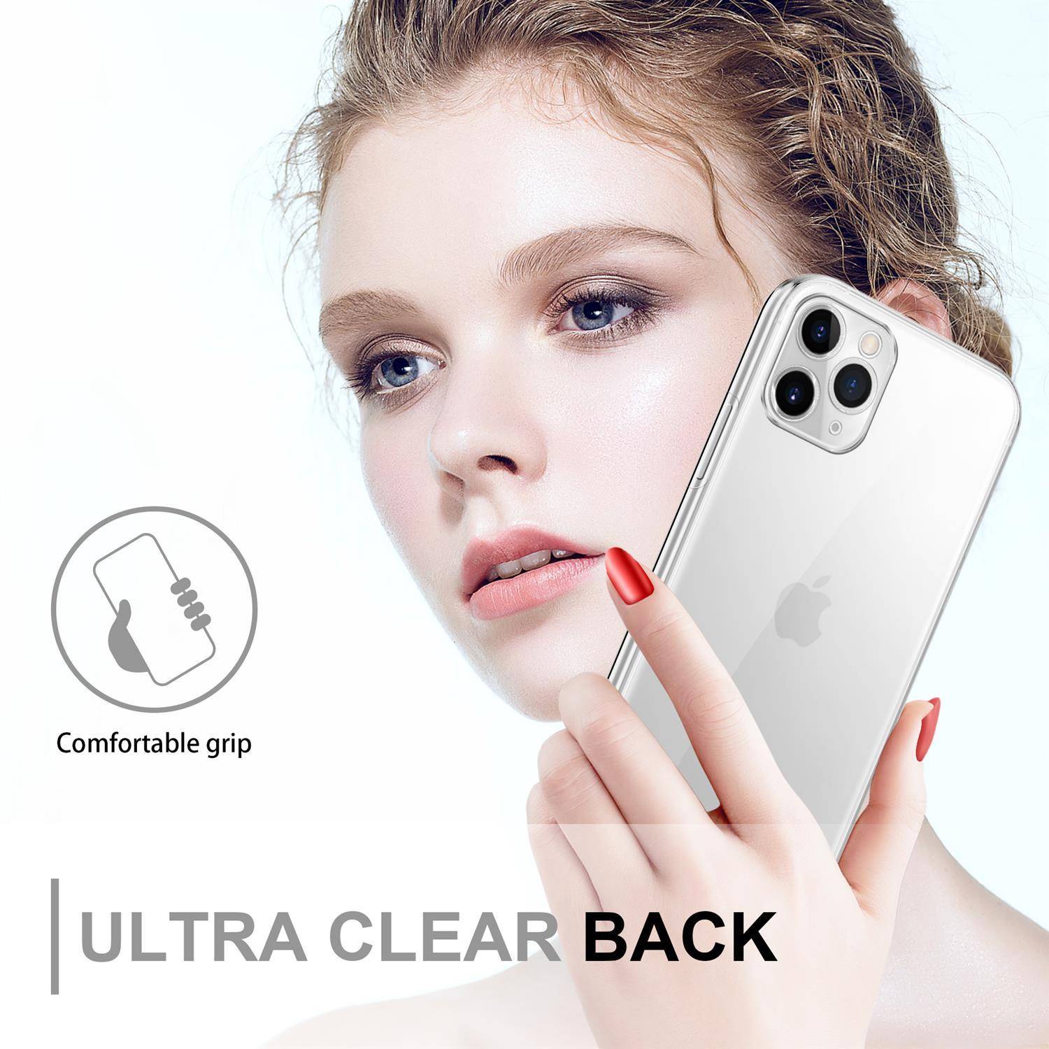 Cadorabo Schutzhülle für Apple iPhone 11 PRO MAX Hülle in natur 360° Etui Full Body Handyhülle Cover Case