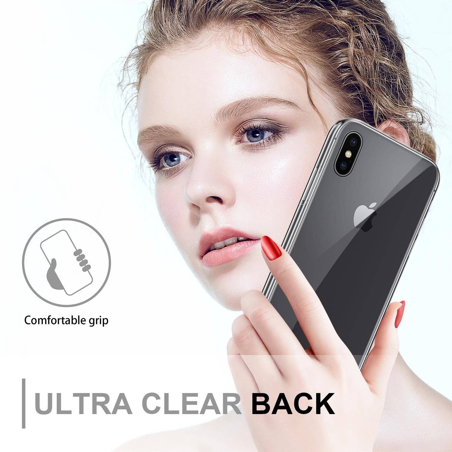 Cadorabo Schutzhülle für Apple iPhone X / XS Hülle in natur 360° Etui Full Body Handyhülle Cover Case