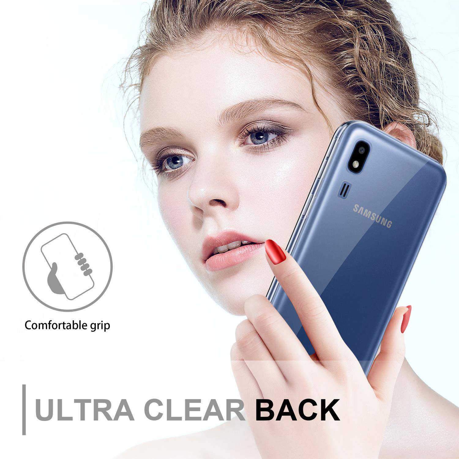 Cadorabo Schutzhülle für Samsung Galaxy A02 CORE Hülle in natur 360° Etui Full Body Handyhülle Cover Case