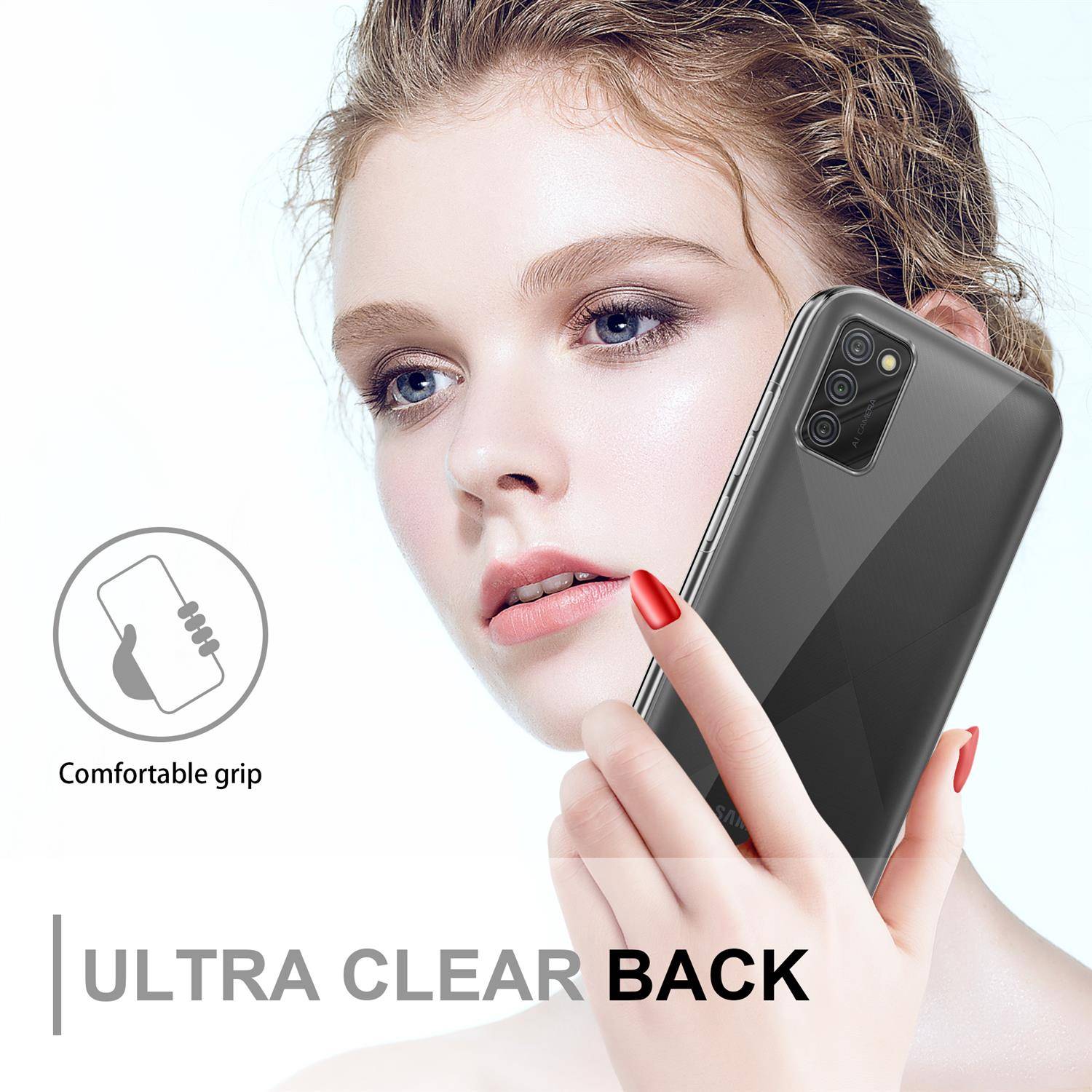 Cadorabo Schutzhülle für Samsung Galaxy A02s EU Hülle in natur 360° Etui Full Body Handyhülle Cover Case