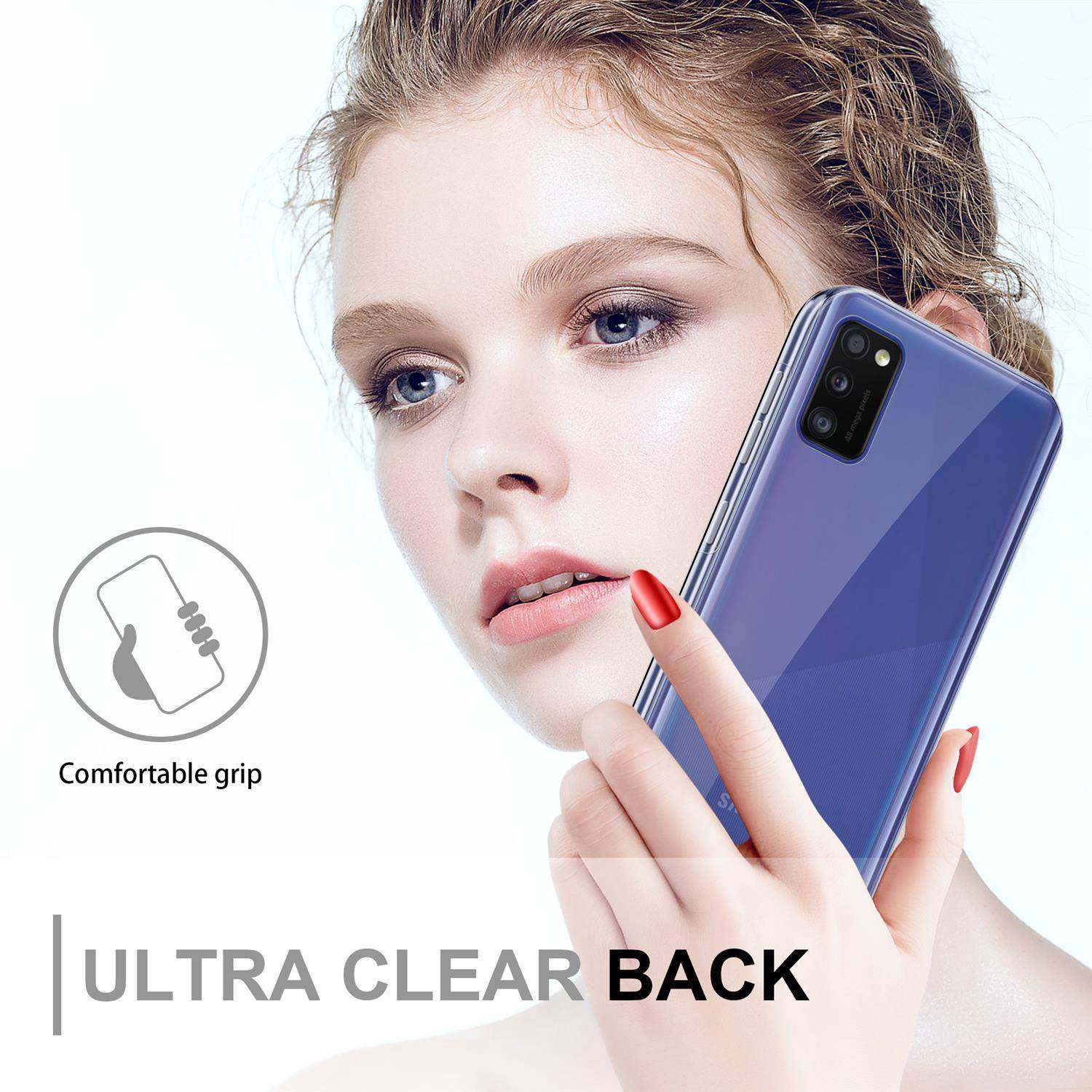 Cadorabo Schutzhülle für Samsung Galaxy A41 Hülle in natur 360° Etui Full Body Handyhülle Cover Case
