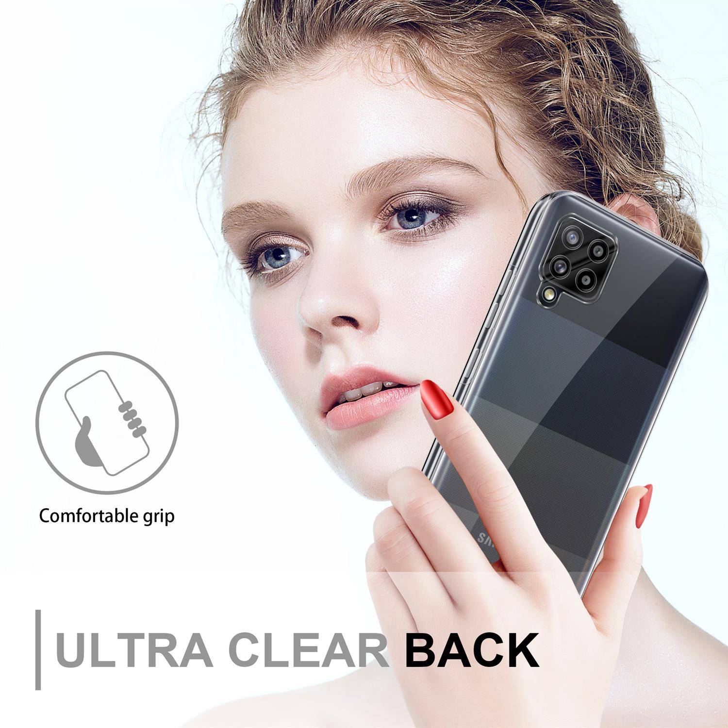 Cadorabo Schutzhülle für Samsung Galaxy A42 5G Hülle in natur 360° Etui Full Body Handyhülle Cover Case