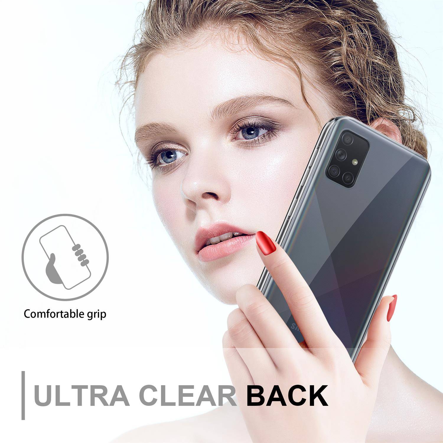 Cadorabo Schutzhülle für Samsung Galaxy A71 4G Hülle in natur 360° Etui Full Body Handyhülle Cover Case