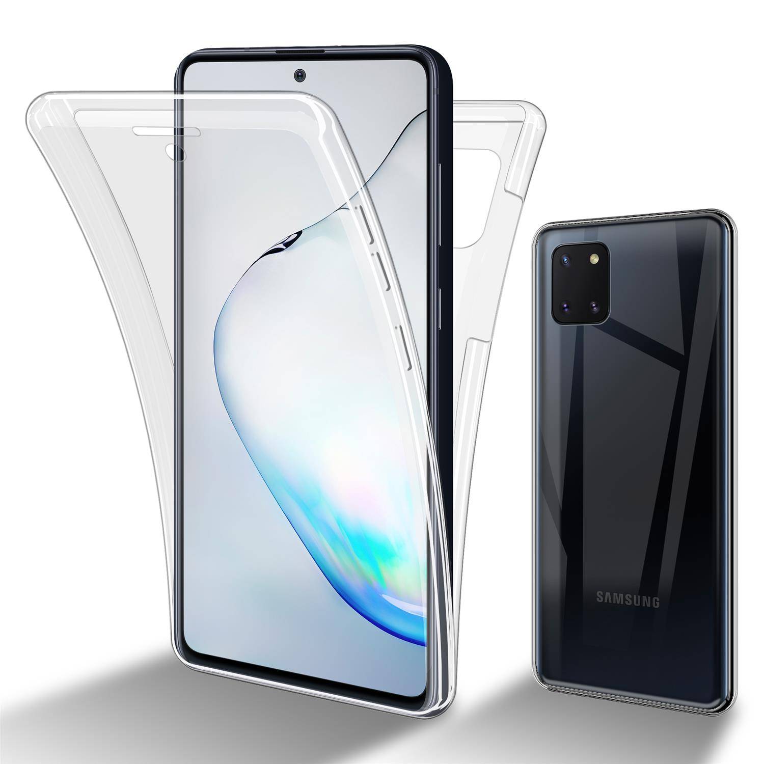 Cadorabo Schutzhülle für Samsung Galaxy A81 / NOTE 10 LITE / M60s Hülle in natur 360° Etui Full Body Handyhülle Cover