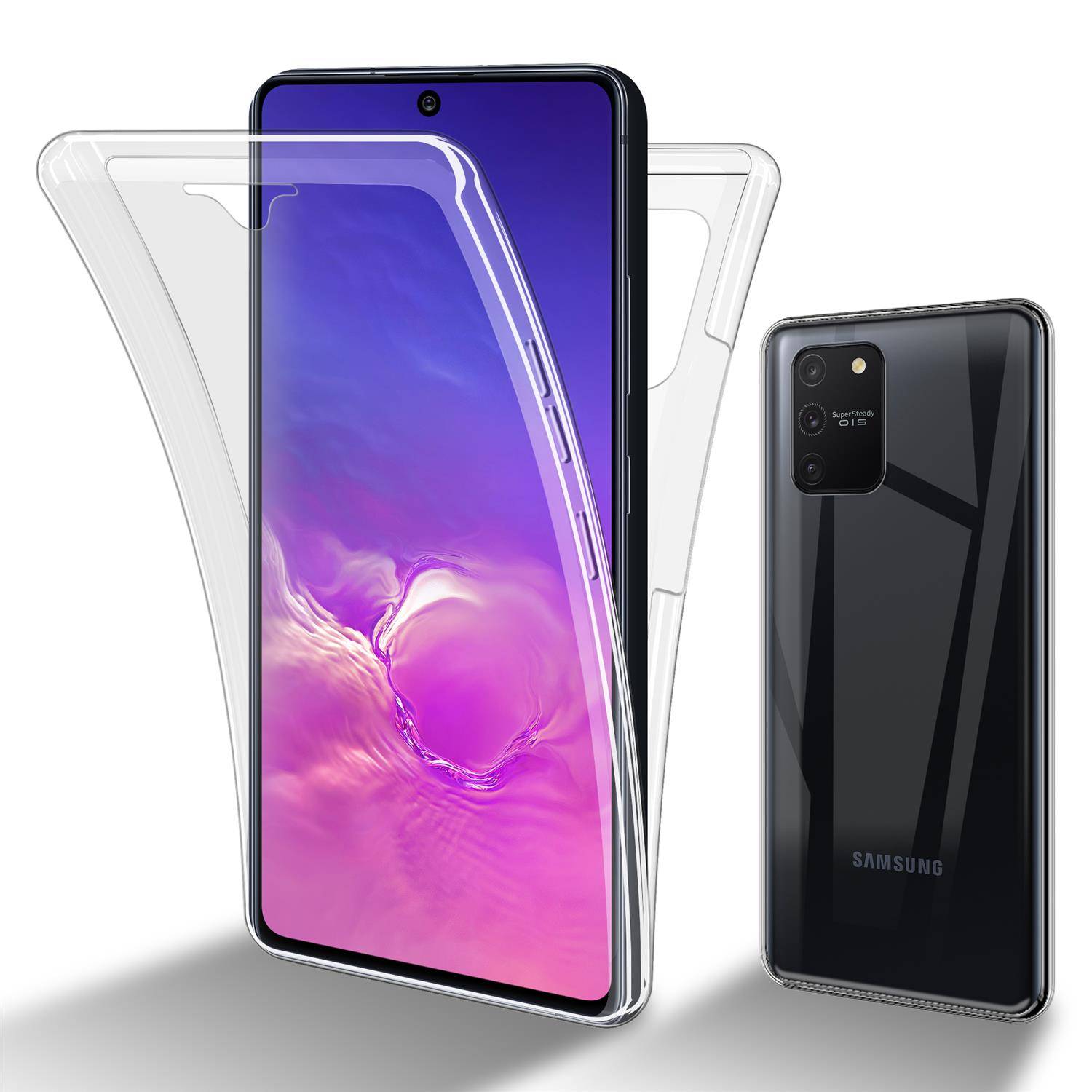 Cadorabo Schutzhülle für Samsung Galaxy A91 / S10 LITE / M80s Hülle in natur 360° Etui Full Body Handyhülle Cover Case