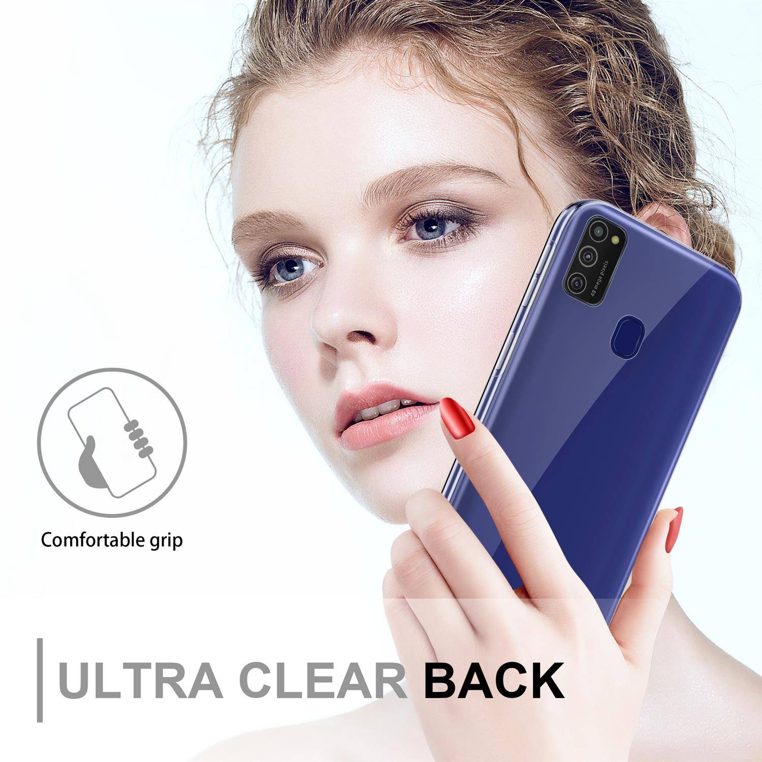 Cadorabo Schutzhülle für Samsung Galaxy M30s / M21 Hülle in natur 360° Etui Full Body Handyhülle Cover Case