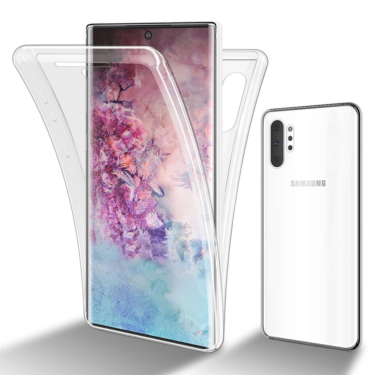 Cadorabo Schutzhülle für Samsung Galaxy NOTE 10 PRO Hülle in natur 360° Etui Full Body Handyhülle Cover Case