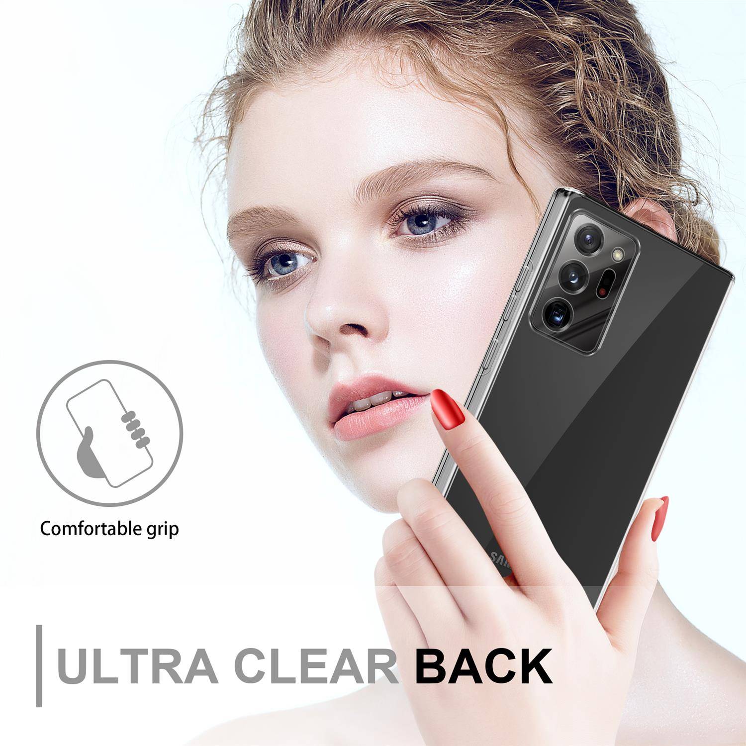 Cadorabo Schutzhülle für Samsung Galaxy NOTE 20 ULTRA Hülle in Transparent 360° Etui Full Body Handyhülle Cover Case