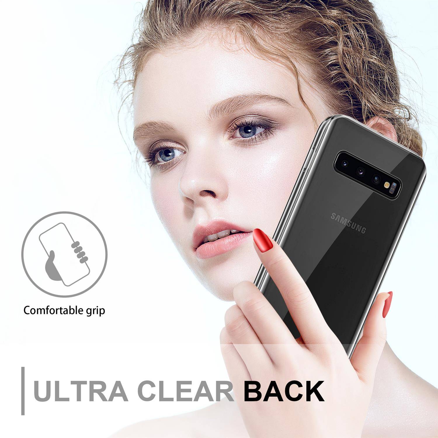 Cadorabo Schutzhülle für Samsung Galaxy S10 Hülle in natur 360° Etui Full Body Handyhülle Cover Case