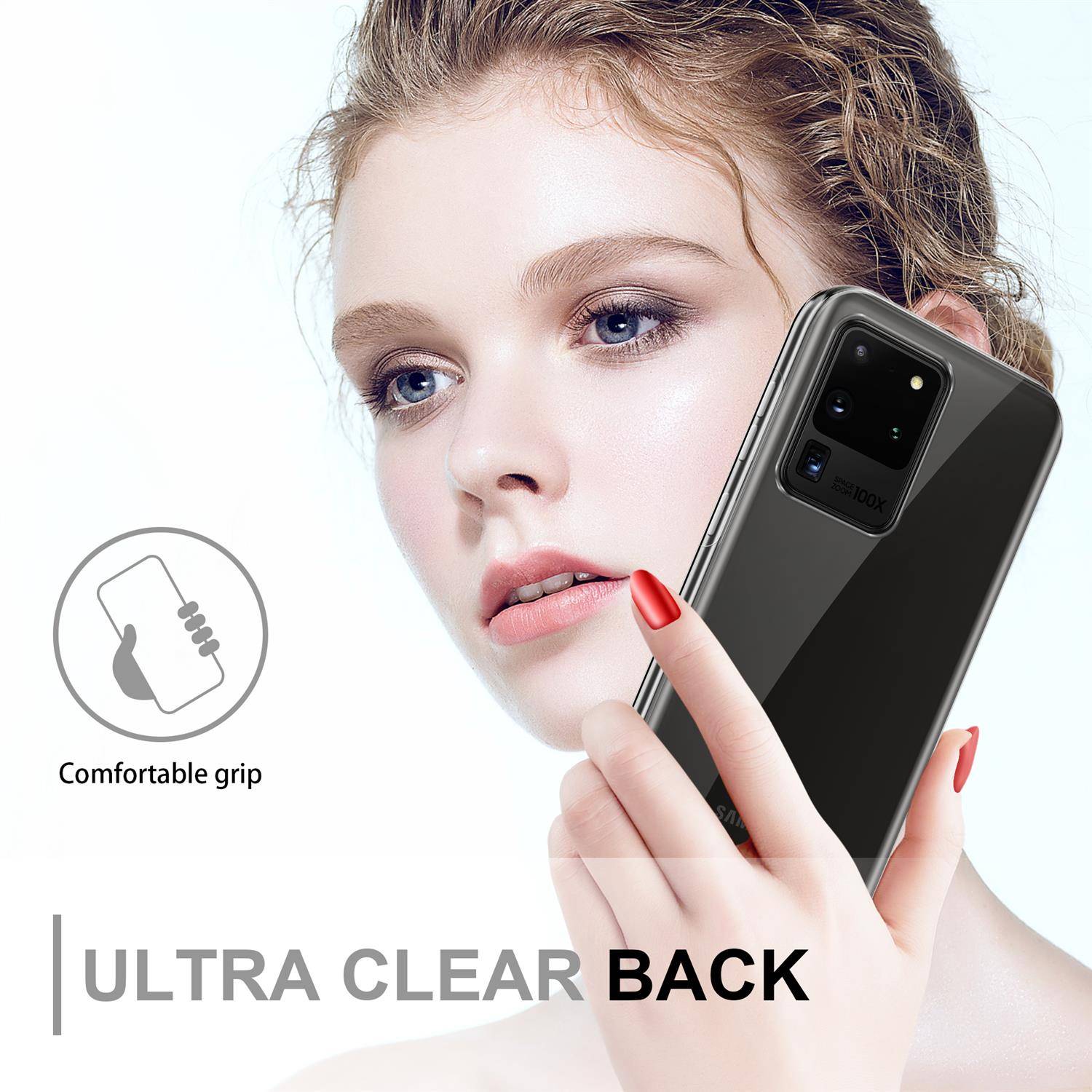 Cadorabo Schutzhülle für Samsung Galaxy S20 ULTRA Hülle in natur 360° Etui Full Body Handyhülle Cover Case