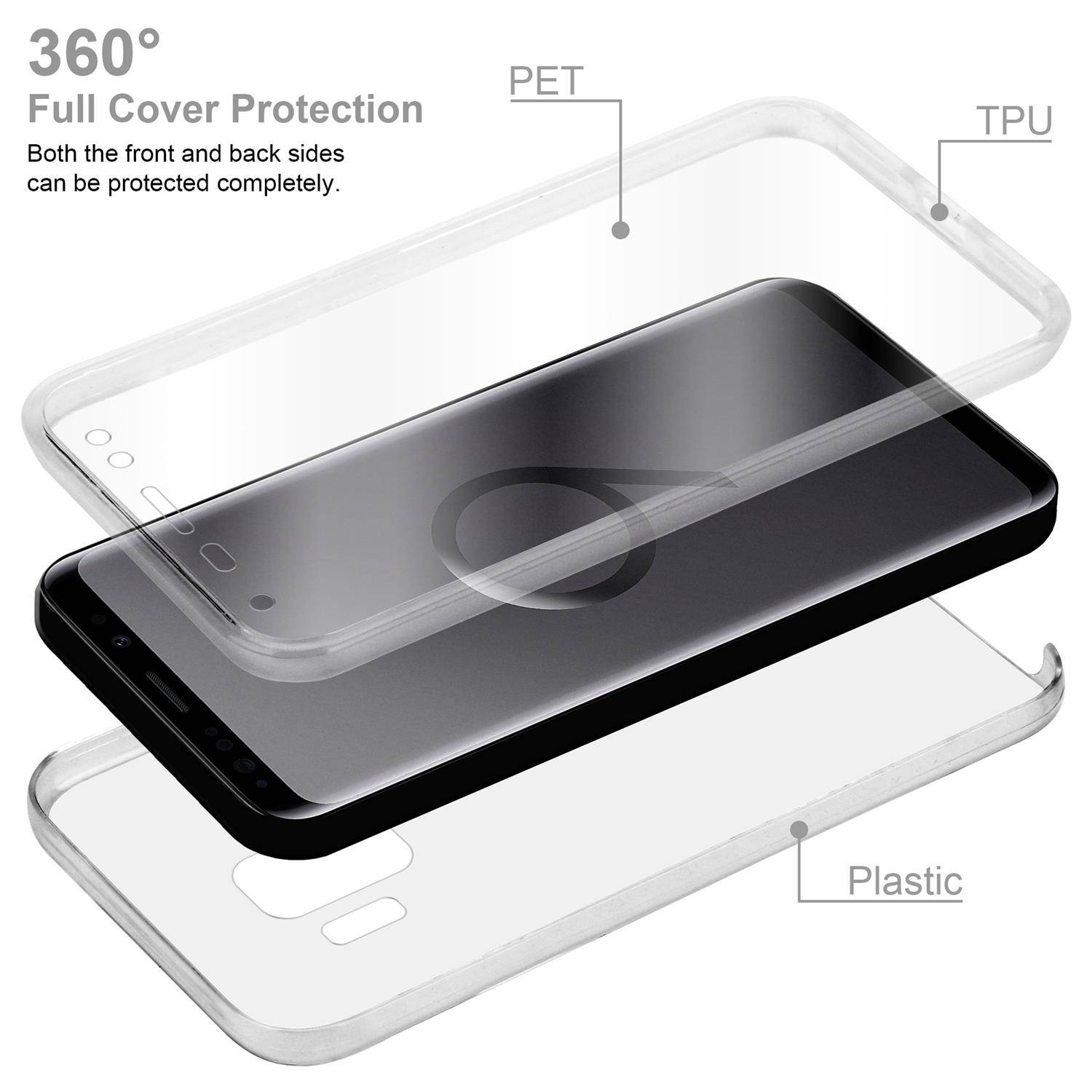 Cadorabo Schutzhülle für Samsung Galaxy S9 Hülle in natur 360° Etui Full Body Handyhülle Cover Case