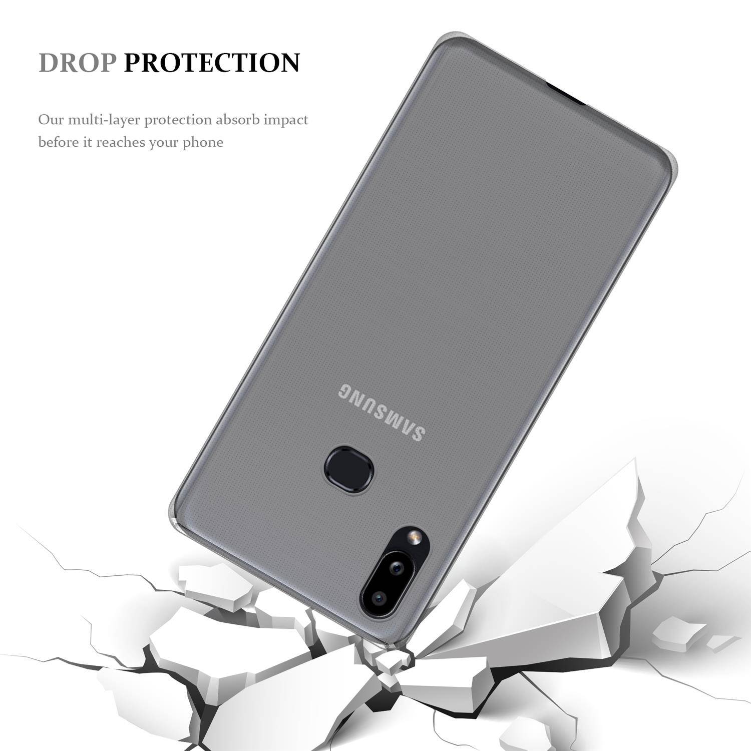 Cadorabo Hülle für Samsung Galaxy A10s Schutz Hülle in natur Schutzhülle TPU Silikon Cover Etui Case