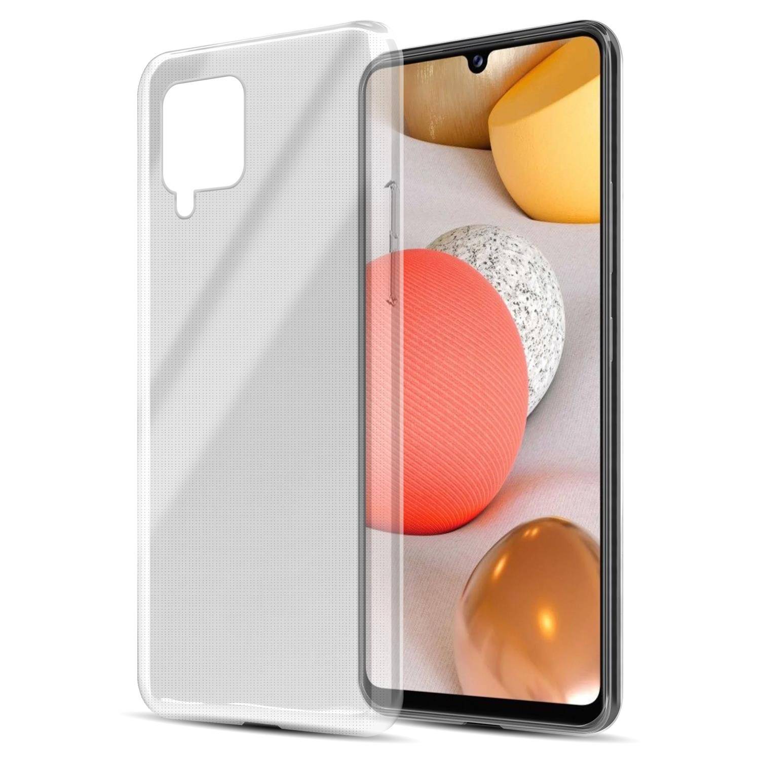Cadorabo Hülle für Samsung Galaxy A42 Schutz Hülle in natur Schutzhülle TPU Silikon Cover Etui Case