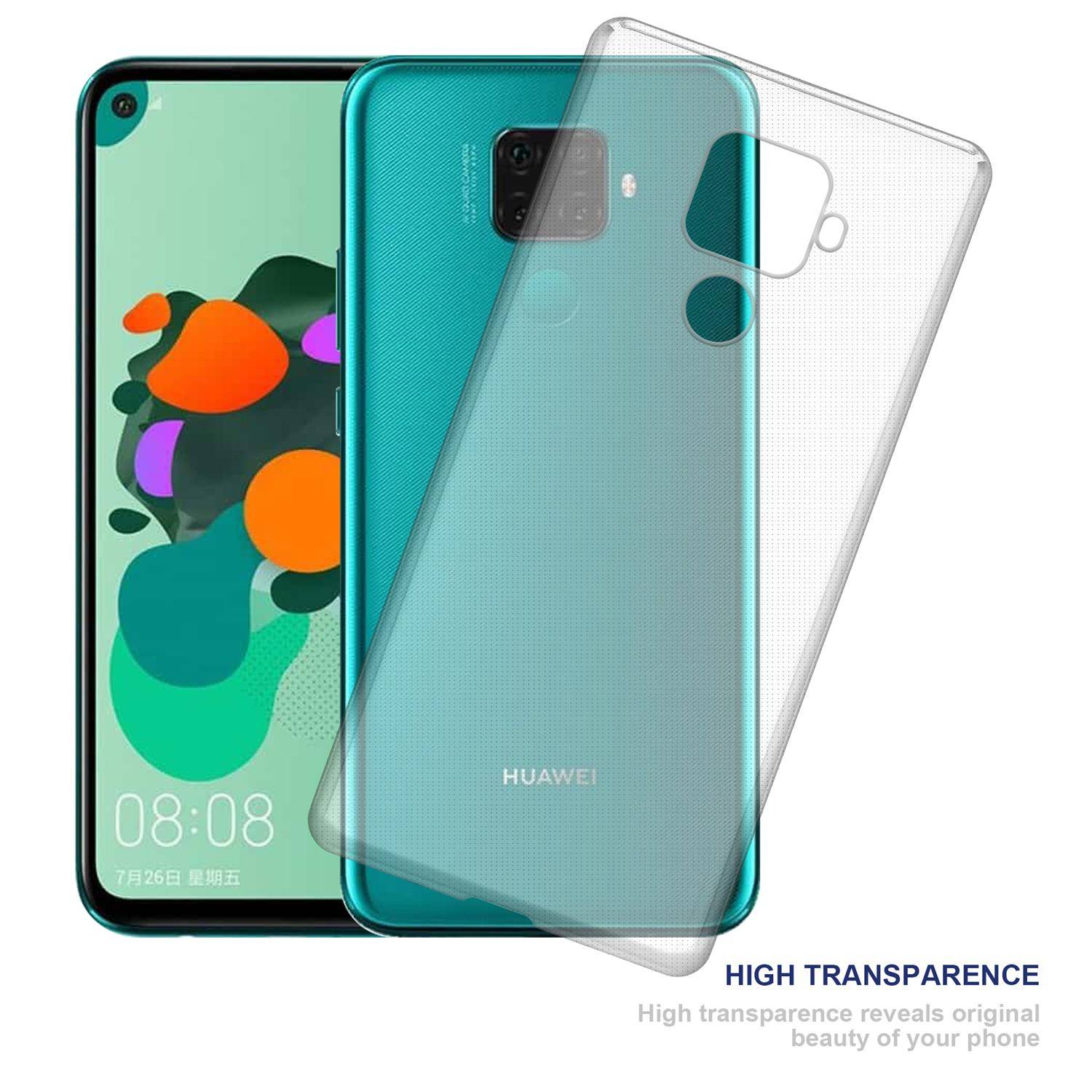 Cadorabo Hülle für Huawei Mate 30 Lite Schutz Hülle in natur Schutzhülle TPU Silikon Cover Etui Case