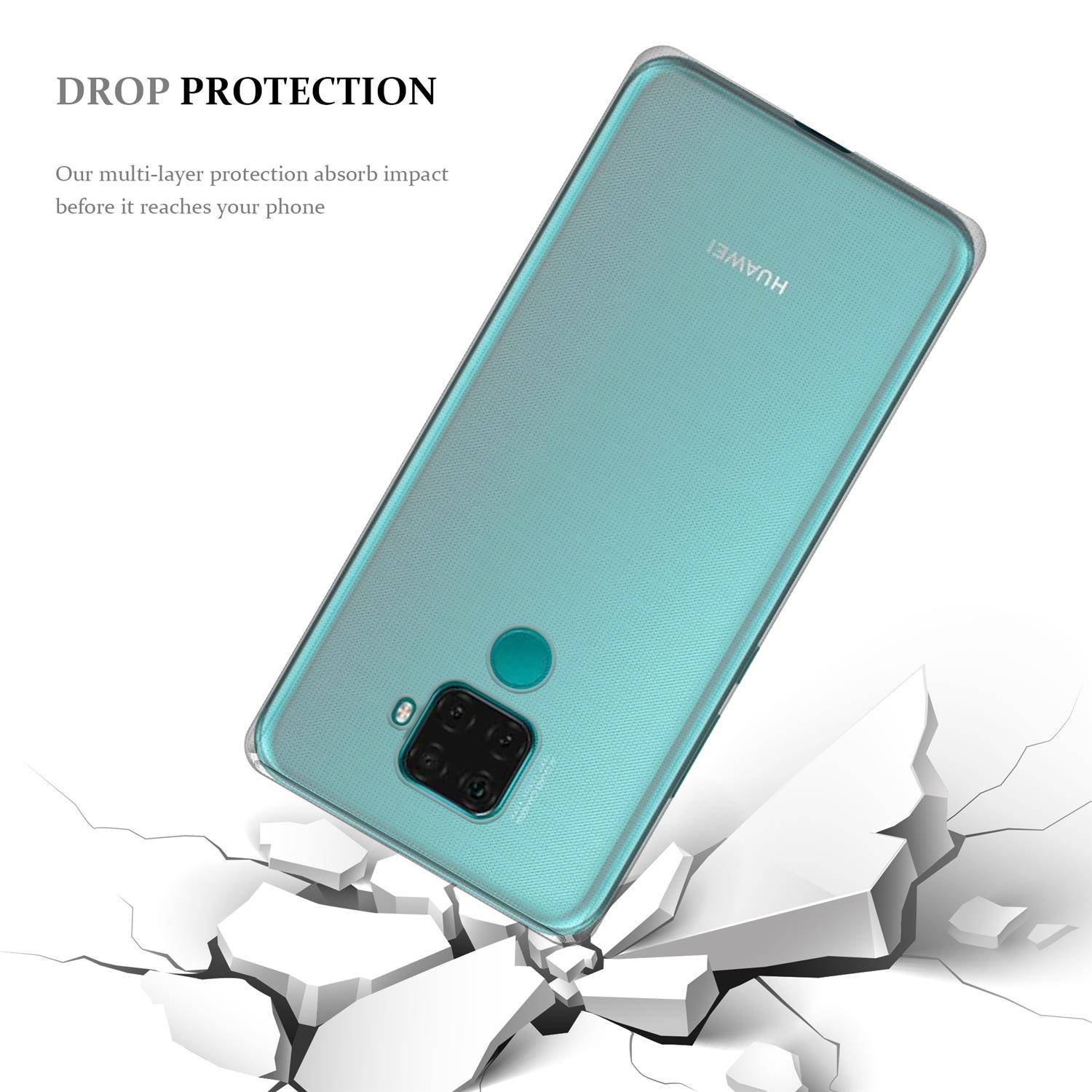 Cadorabo Hülle für Huawei Mate 30 Lite Schutz Hülle in natur Schutzhülle TPU Silikon Cover Etui Case